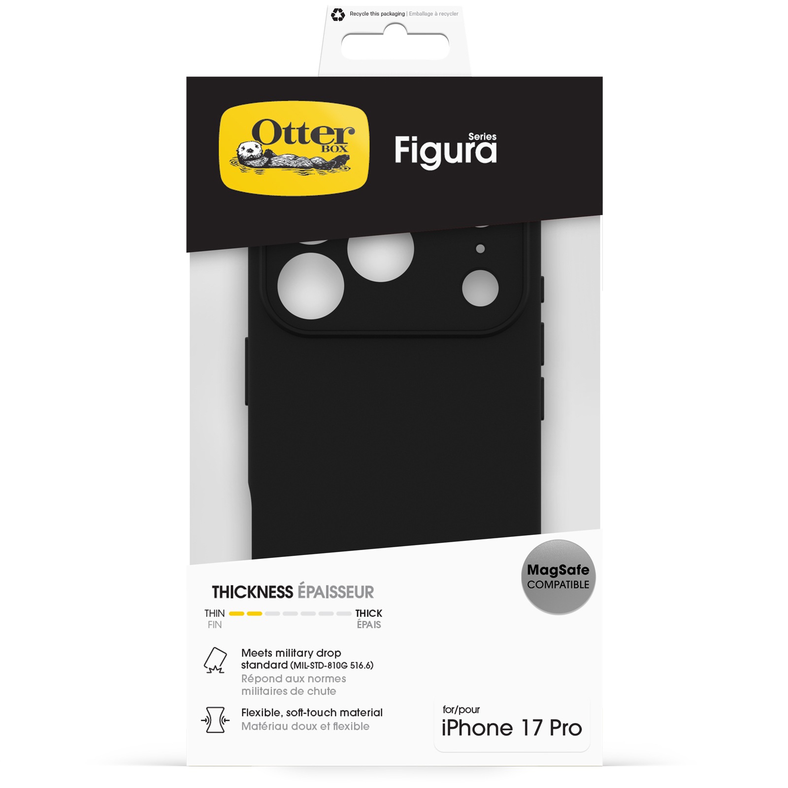 Otterbox Housse pour téléphone portable »Figura für Apple iPhone 17 Pro« Backcover, Schutzhülle, Handyschutzhülle, Case, Schutzcase, stossfest
