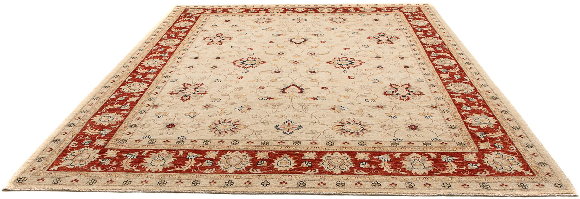 Image of morgenland Orientteppich »Ziegler - 301 x 249 cm - beige«, rechteckig, 6 mm Höhe, Wohnzimmer, Handgeknüpft, Einzelstück mit Zertifikat bei Ackermann Versand Schweiz