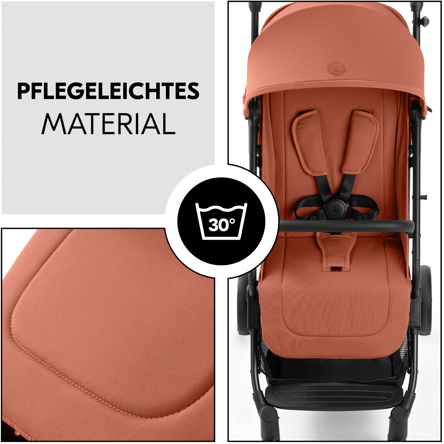 Hauck Poussette pour enfants »Travel N Care Plus, cork« 22 kilos