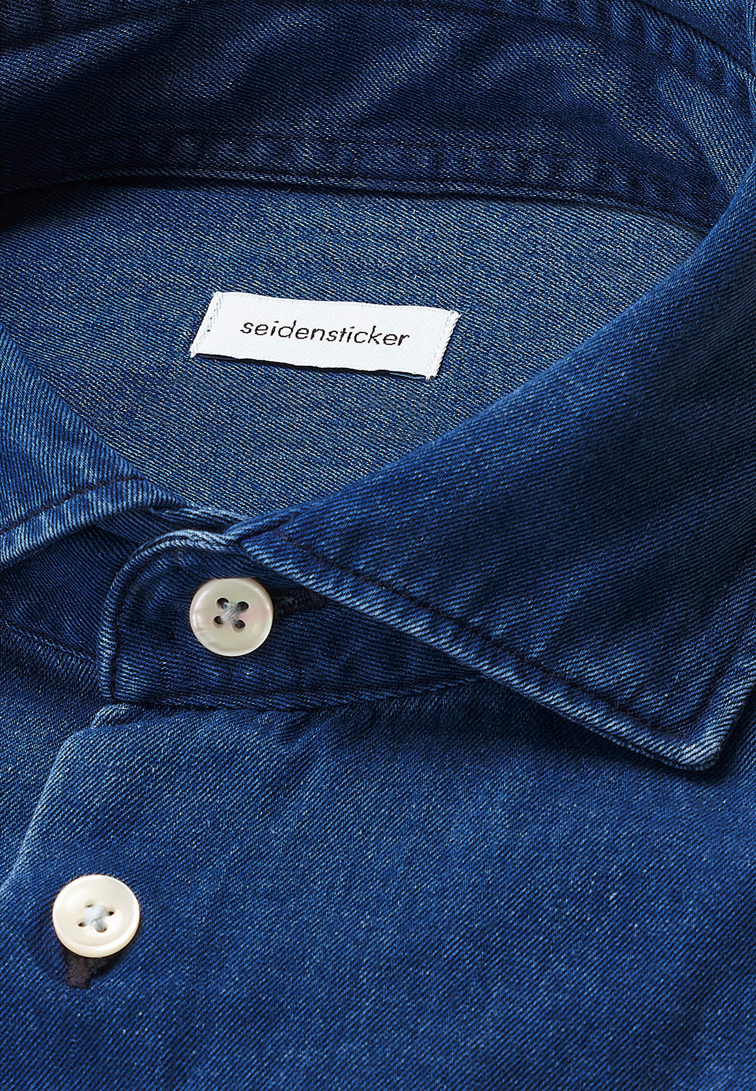 seidensticker Chemise en jean Regular 1/1 Kentkragen Denim