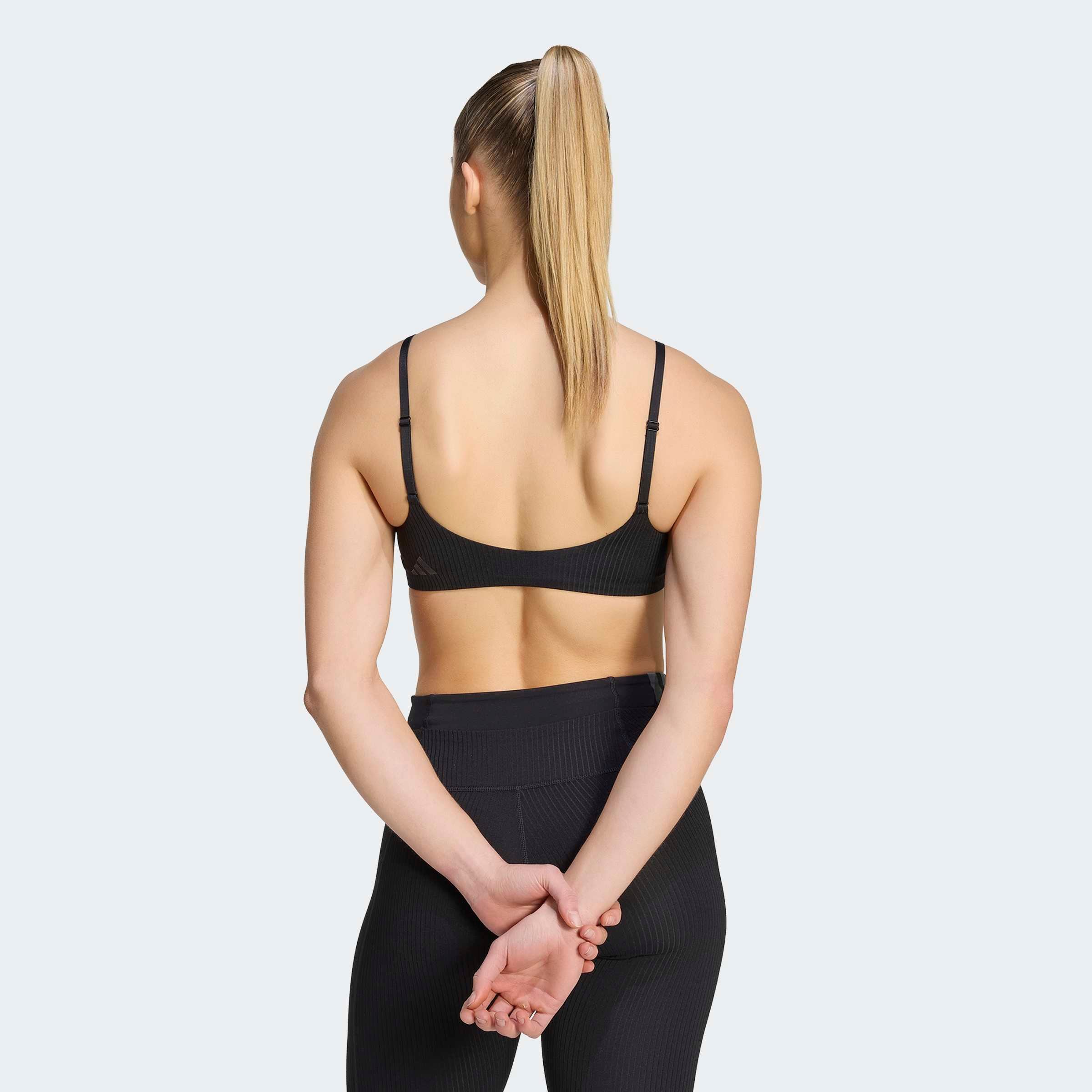 adidas Performance Soutien-gorge de sport »ALL ME LS RIB B« sans armatures, pour fitness et yoga