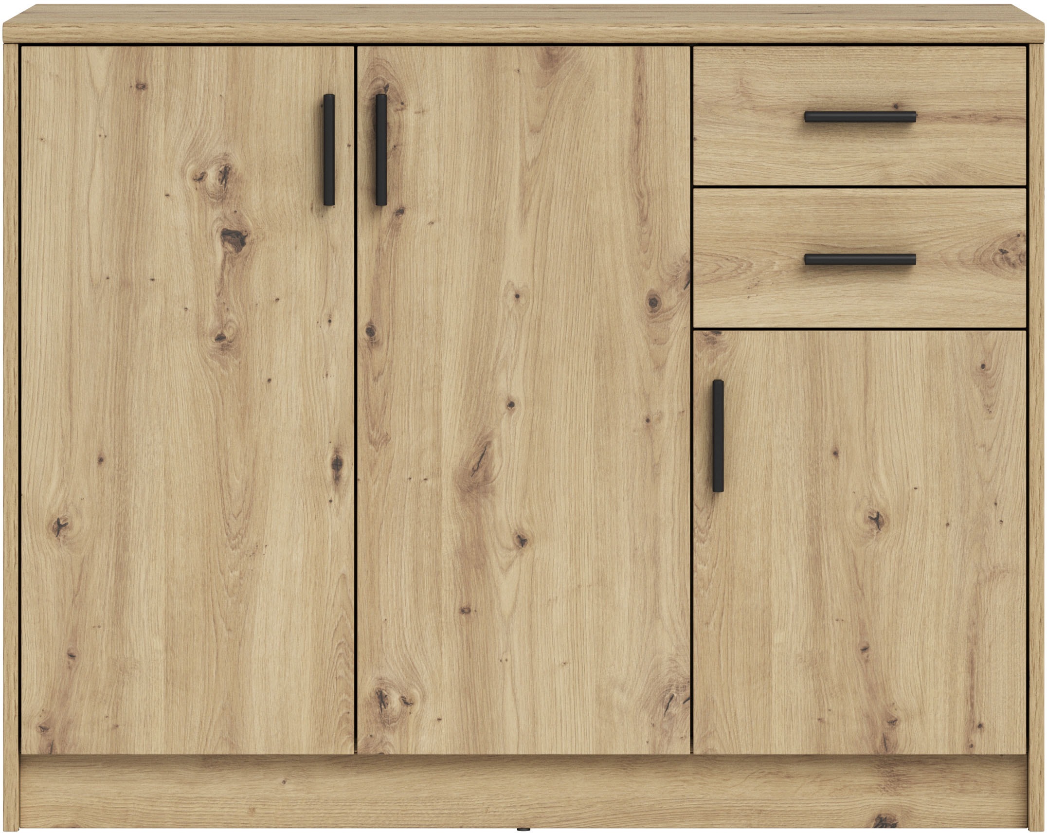 HBZ Sideboard »Nelly Kommode, BxHxT 109x86x50cm«, (1 St.), Breite 109cm, Einlegeböden verstellbar, foliert
