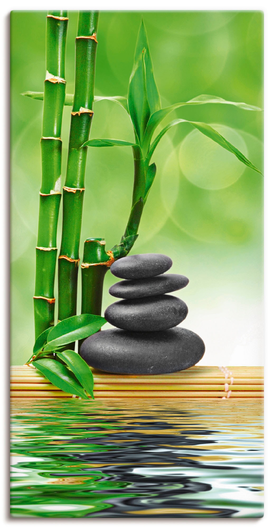 Image of Artland Wandbild "Spa Konzept Zen Basaltsteine" Zen 1 Stk. tlg. als Leinwandbild, Poster, Wandaufkleber in verschied. Grössen