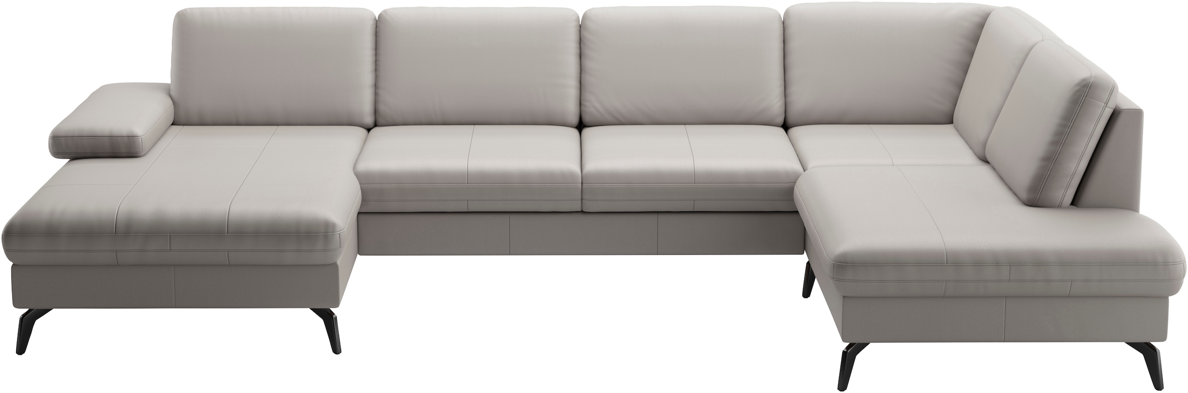 sit&more Wohnlandschaft »Morris U-Form, inkl. Sitztiefenverstellung«, wahlweise mit Armteilverstellung, Bettfunktion & Bettkasten