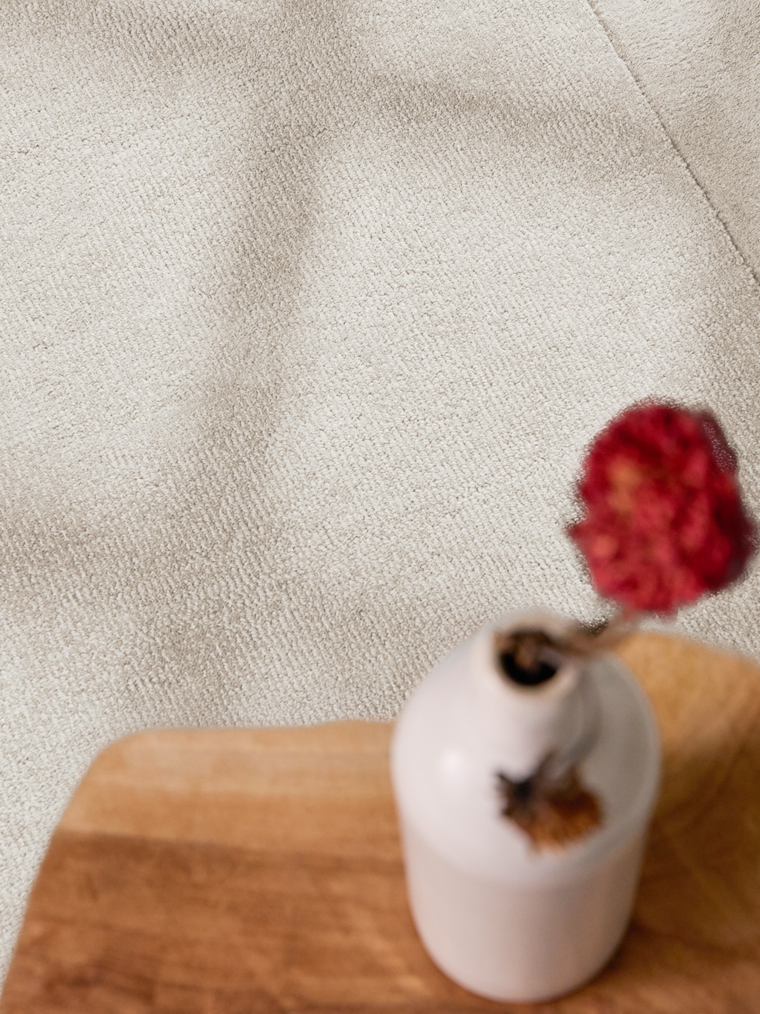 Villeroy & Boch Tapis »Wollteppich Kari« Rectangulaire 17 mm Höhe Handgewebt, Wolle, Bordüre, Einfarbig, Läufer, Wohnzimmer, Modern