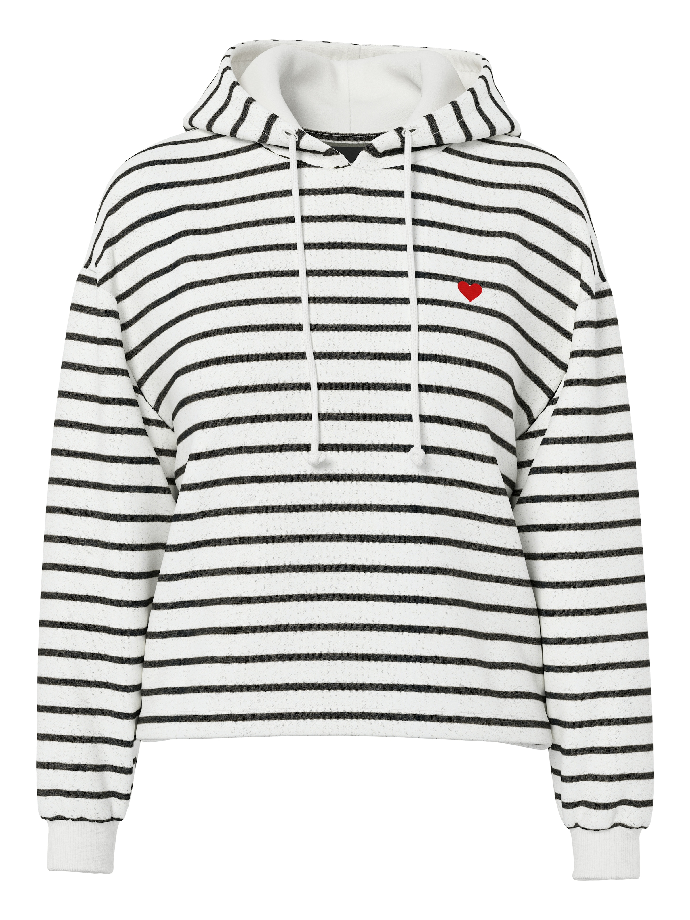 pieces Kapuzensweatshirt »PCCHILLI LS HOODIE STRIPES EMB NOOS BC«
