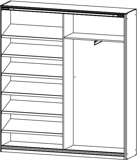 rauch Garderobenschrank »Minosa«, mit Spiegel, Breite 181 cm