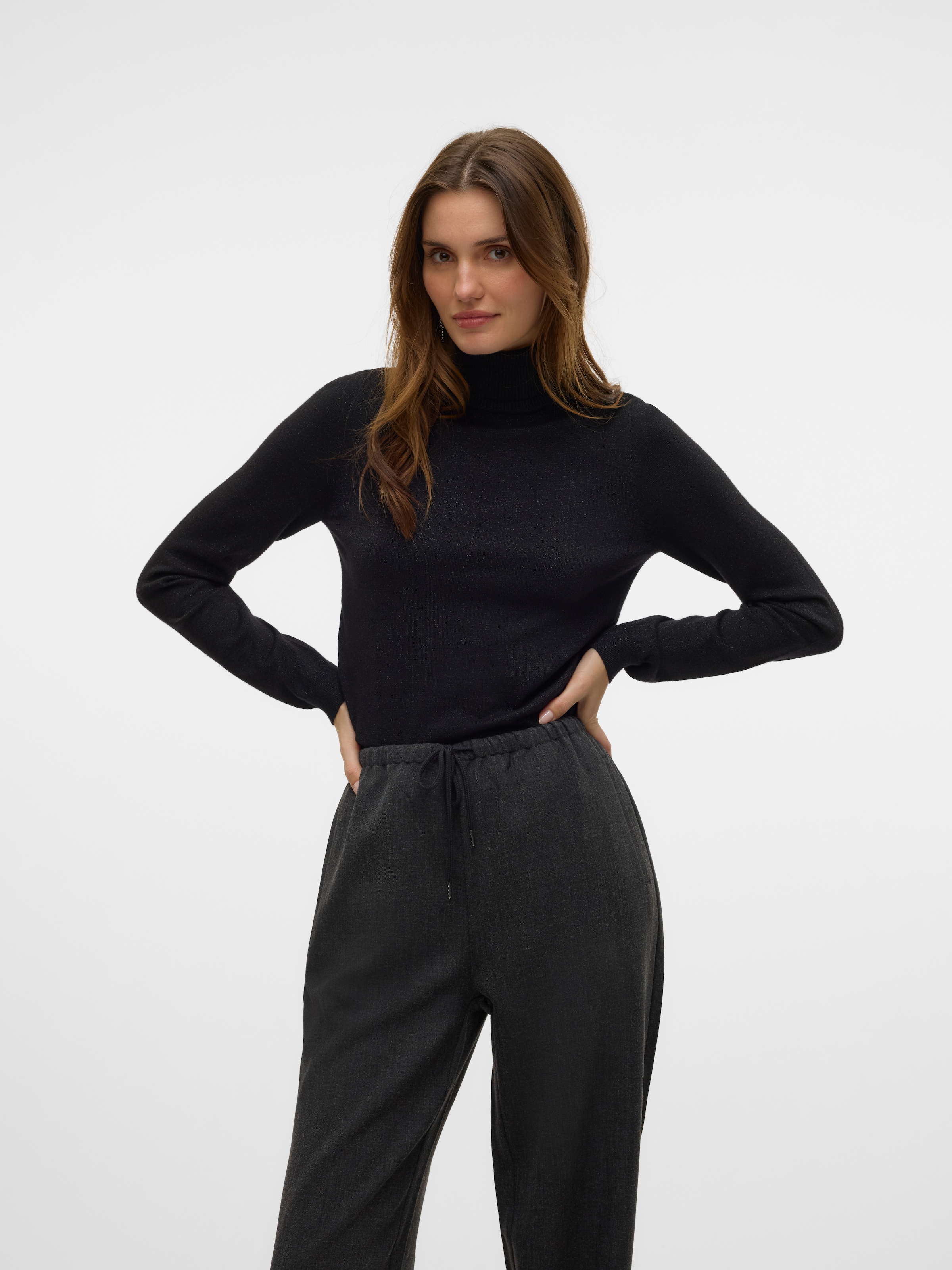 Vero Moda Rollkragenpullover »VMHAPPYSHINE LS ROLLNECK PULLOVER BOO«
