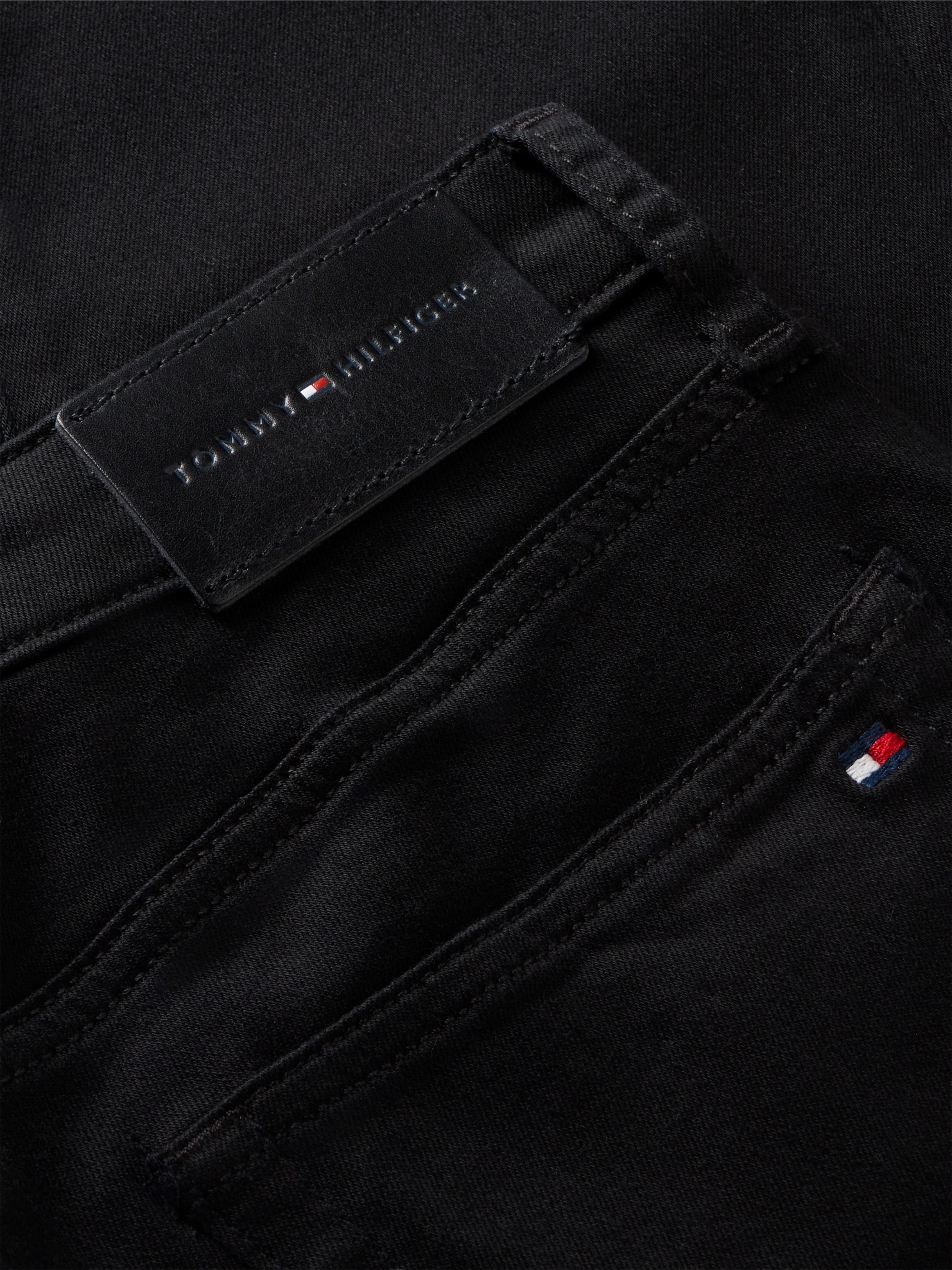 Tommy Hilfiger Jeans skinny »COMO MID RISE SKINNY STAY BLACK« Mélange de coton, taille régulière