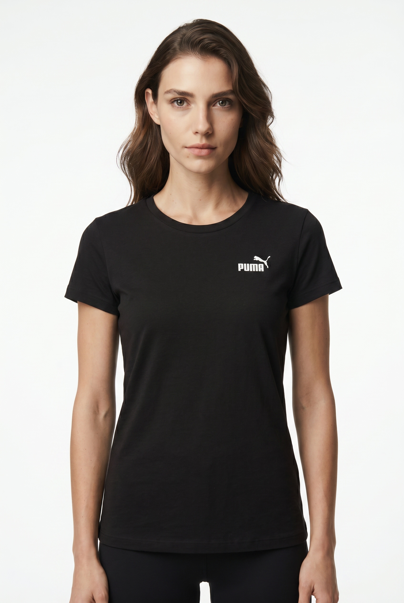 PUMA T-shirt »ESS SMALL NO 1 LOGO TEE« manches courtes, pour looks sportifs, en coton, col rond