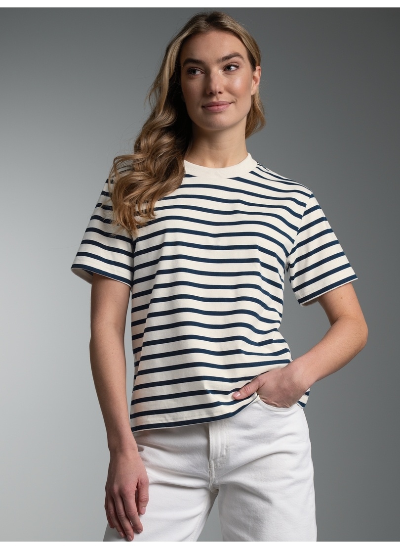 Image of Trigema T-Shirt "TRIGEMA T Shirt in Ringeloptik" 1