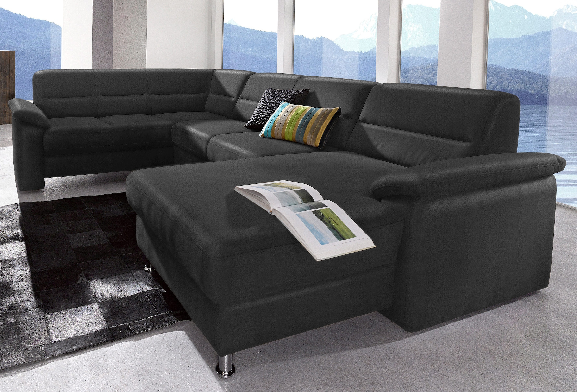 Image of sit&more Wohnlandschaft "Top Ascara U-Form" inklusive Boxspring/Federkern-Polsterung, wahlweise mit Bettfunktion