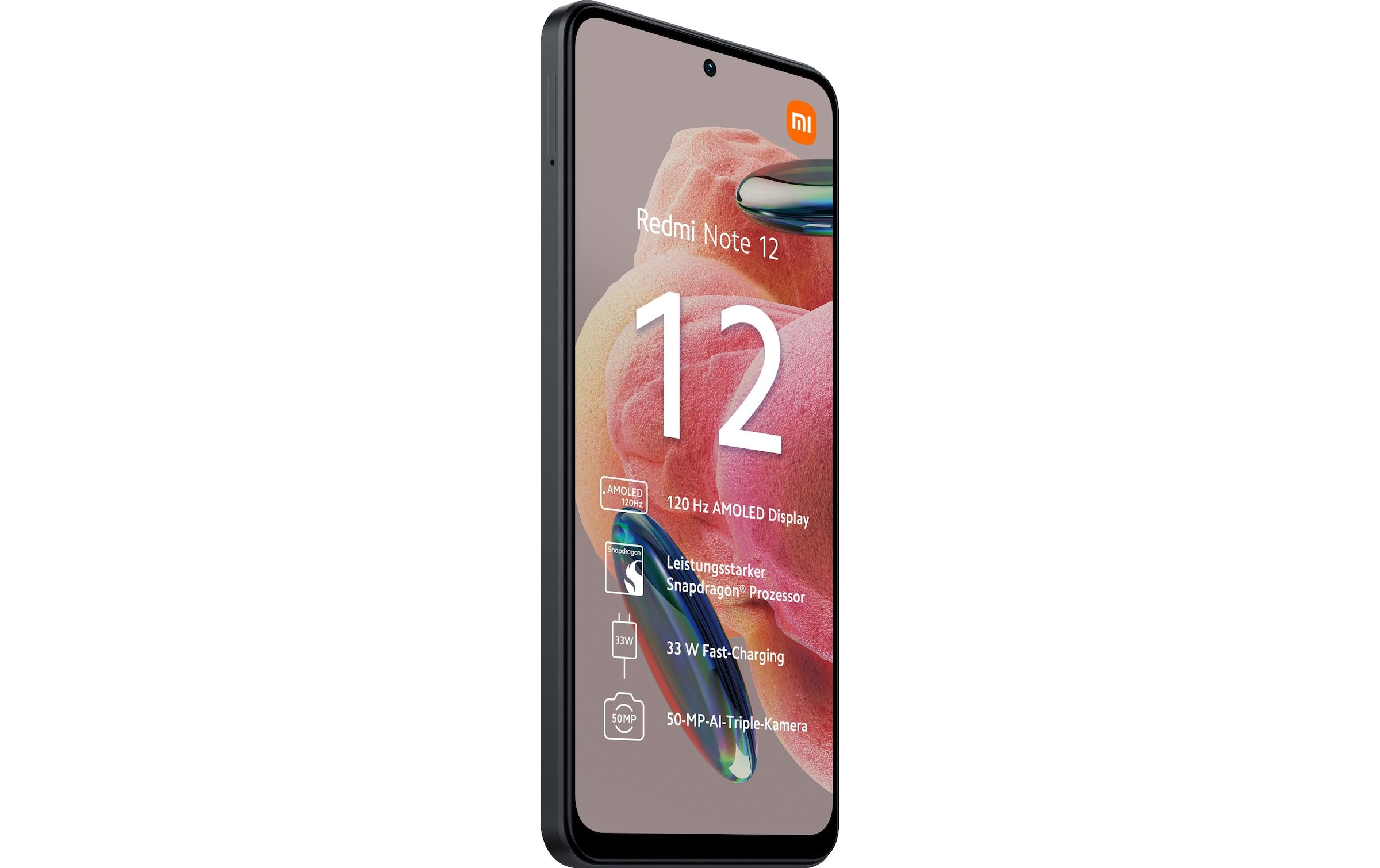 Xiaomi Smartphone »Xiaomi Redmi Note 12 128GB black«, Schwarz