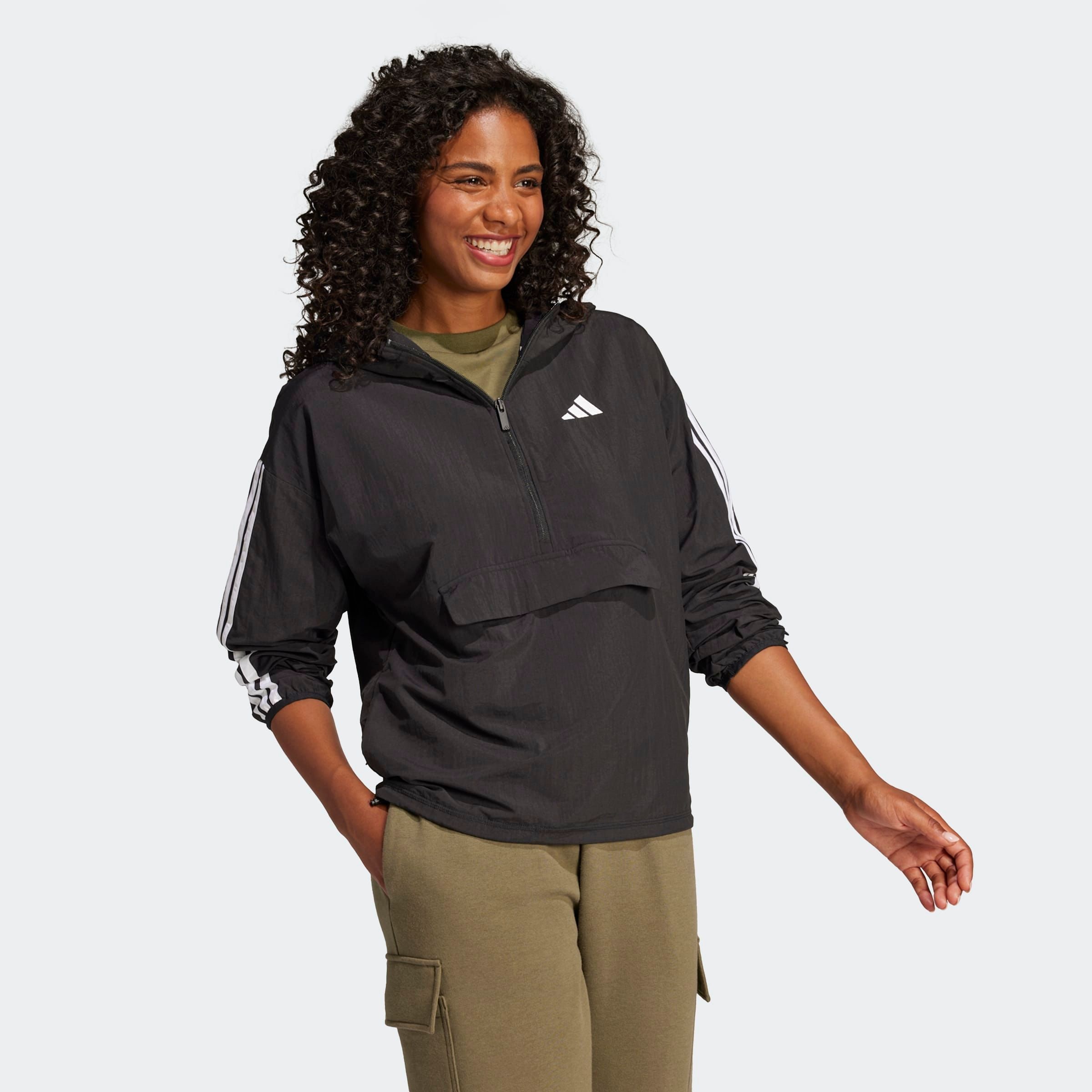 Image of adidas Sportswear Windbreaker "ESSENTIALS 3-STREIFEN LIFESTYLE WOVEN"