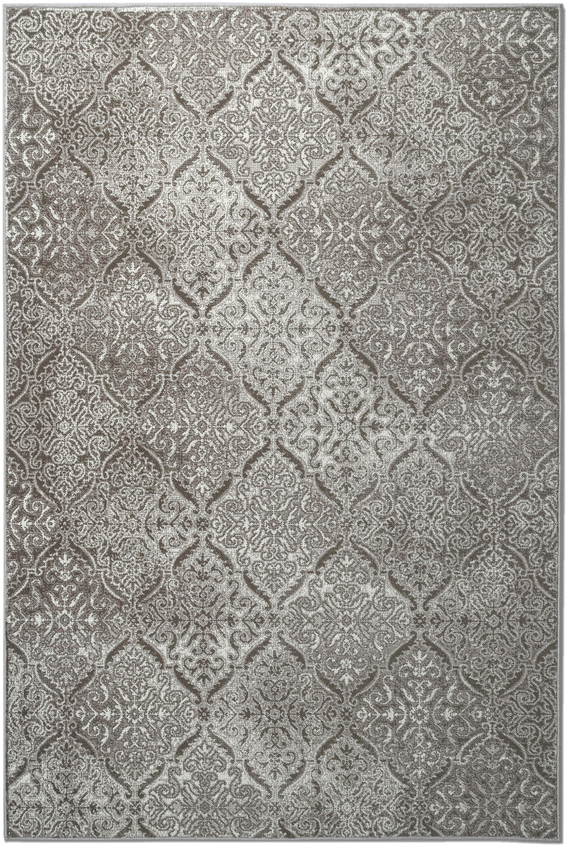 Image of Timbers Wollteppich »Rockford«, rechteckig, 7 mm Höhe, Teppich Design mit Ornamenten, Kurzflor, Weich, Pflegeleicht, Elegant, Wohnzimmer, Esszimmer, Schlafzimmer bei Ackermann Versand Schweiz
