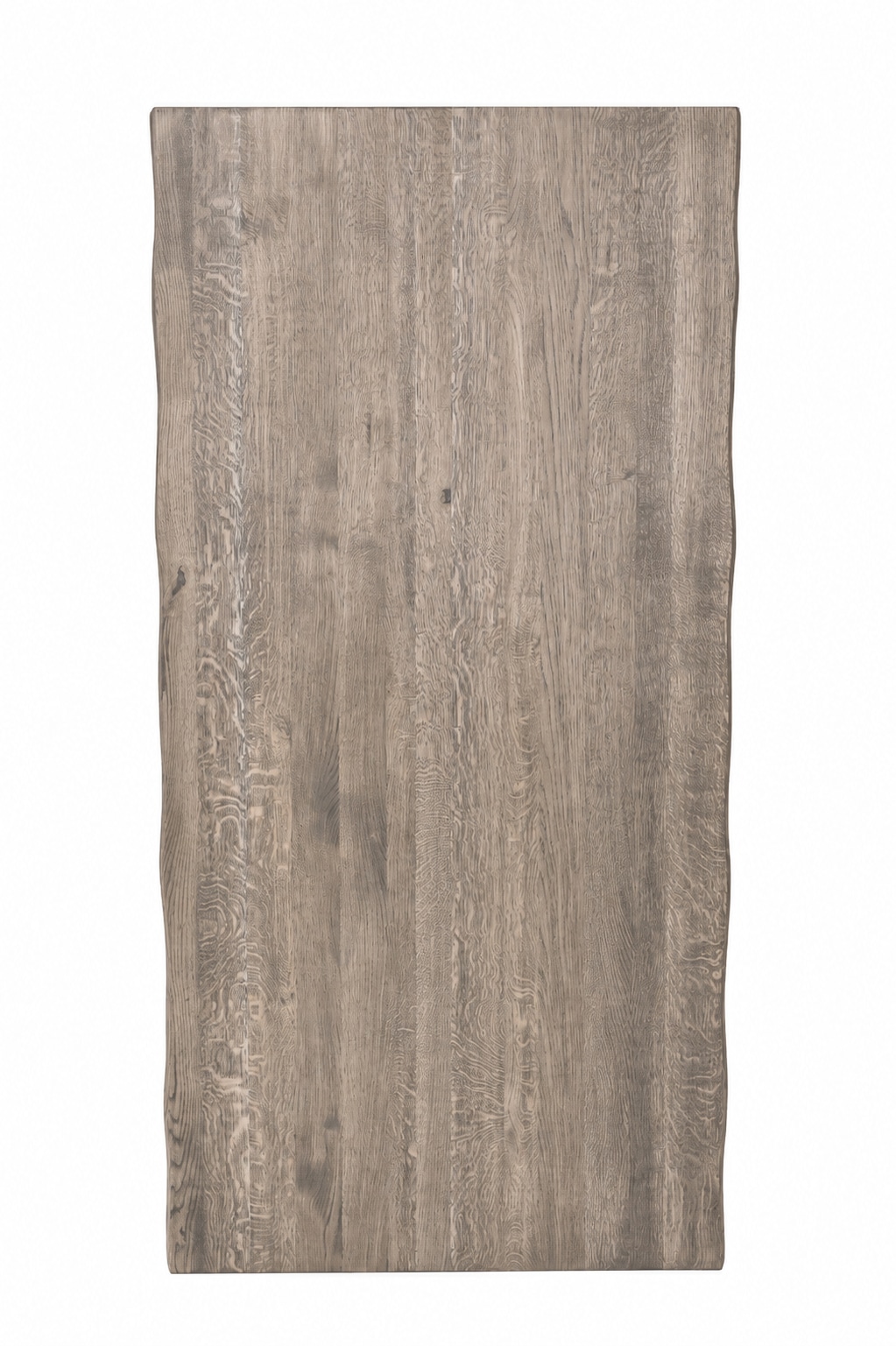 GOODproduct Esstisch »»AARHAUS« Speisetisch, Küchentisch, Wohntisch, Esszimmertisch« Wildeiche geölt Natur/Smoke, Baumkante, U-Gestell schwarz Metall