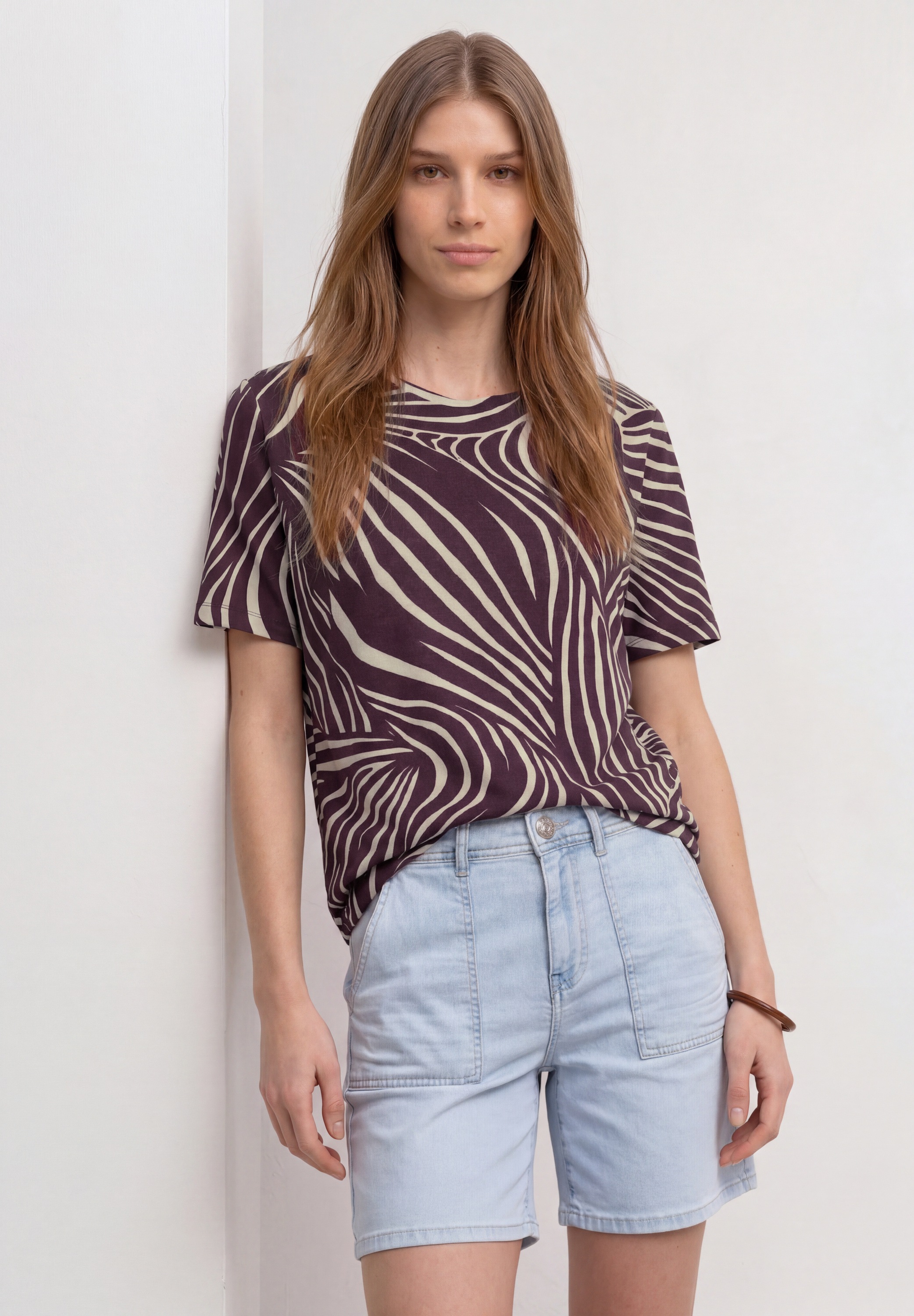 Image of STREET ONE T-Shirt mit Zebra Print