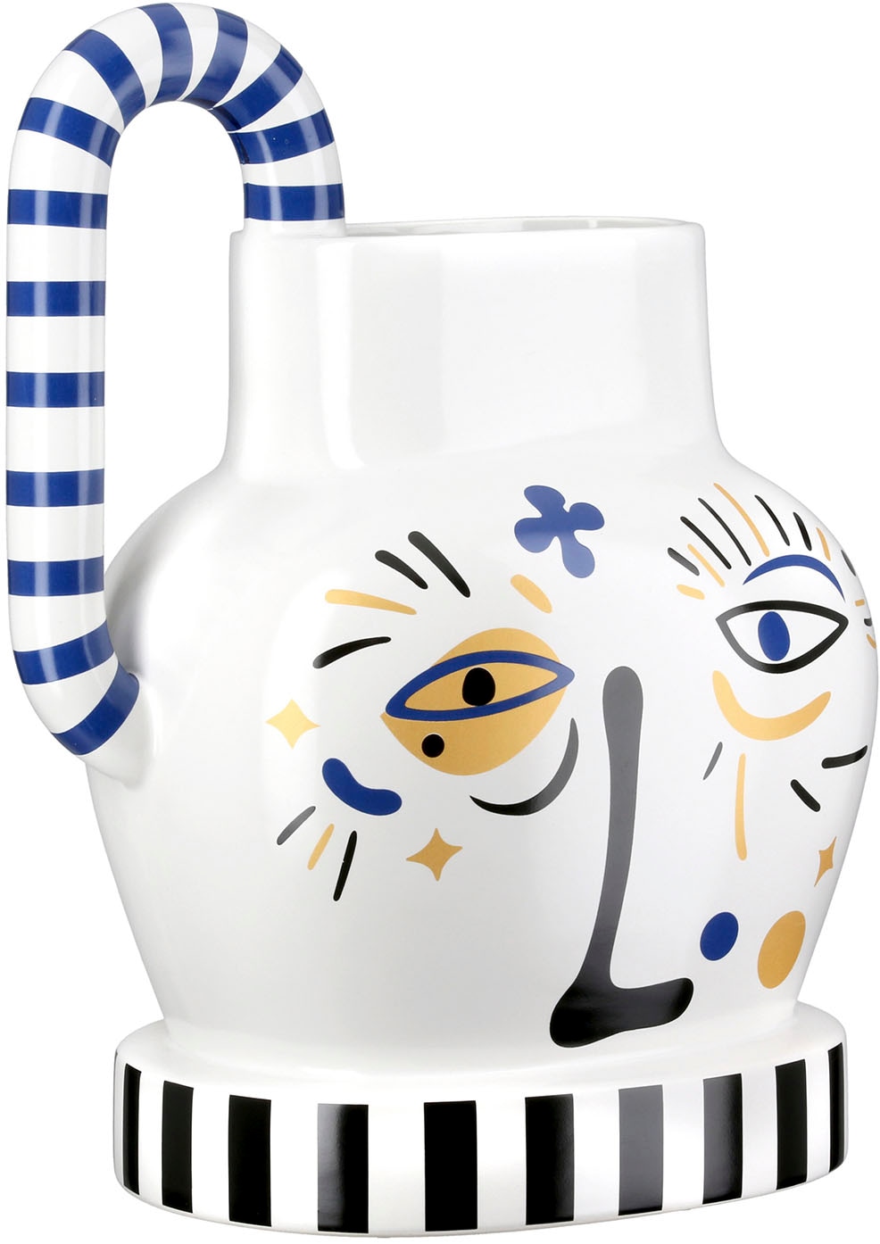 GILDE Tischvase »Henkelvase Fira weiss H. 23 cm«, (1 St.)