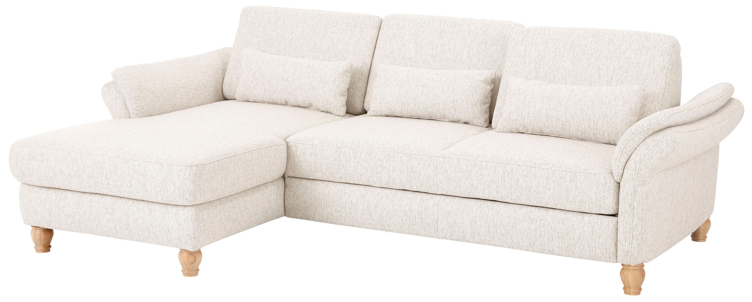 Home affaire Ecksofa »Palace L-Form«, incl. Sitztiefenverstellung, wahlweise mit Bettfunktion und Stauraum