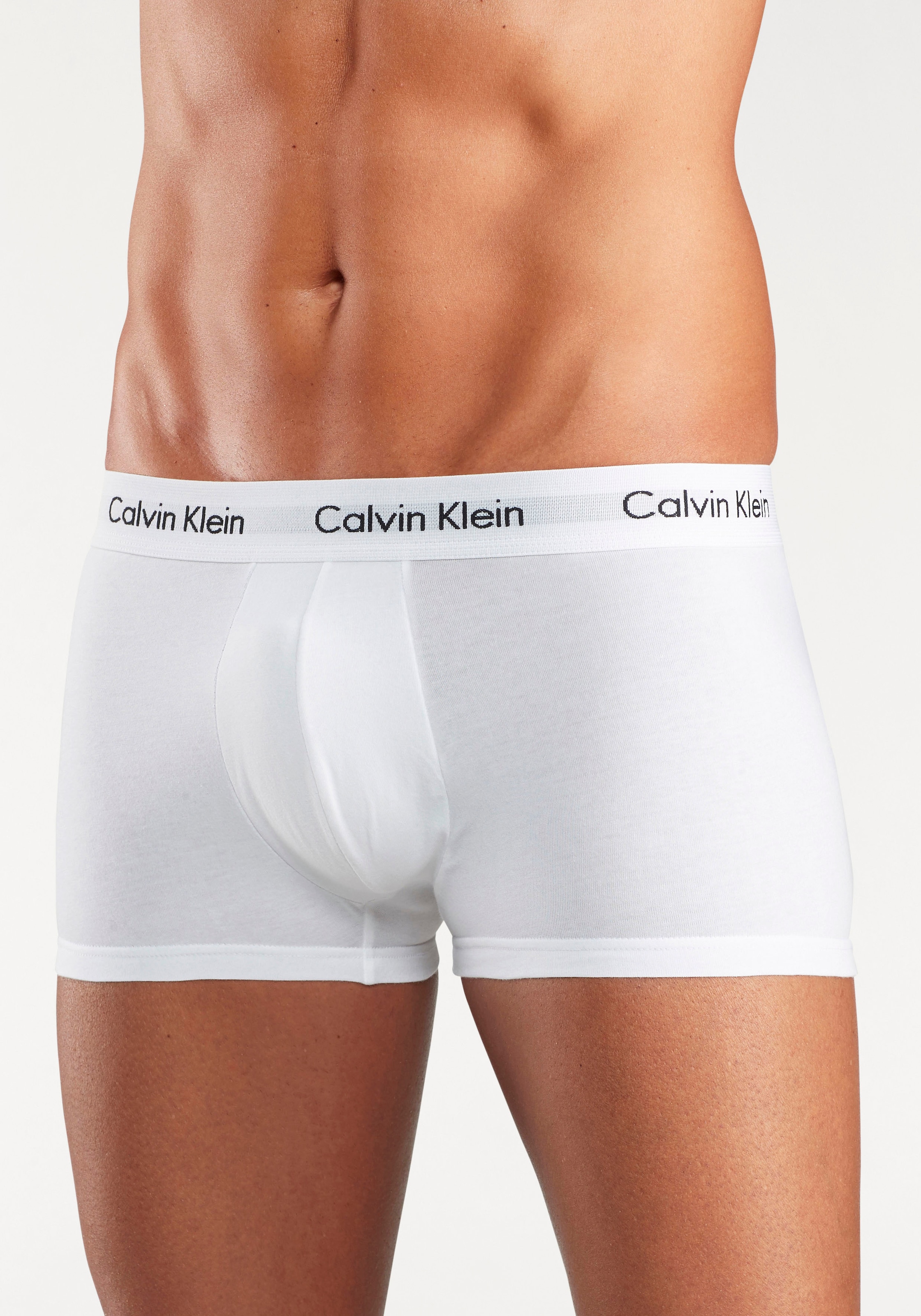 Calvin Klein Underwear Trunk »Low Rise Trunk 3 PACK« 3 Stk. mit weissem Webbund