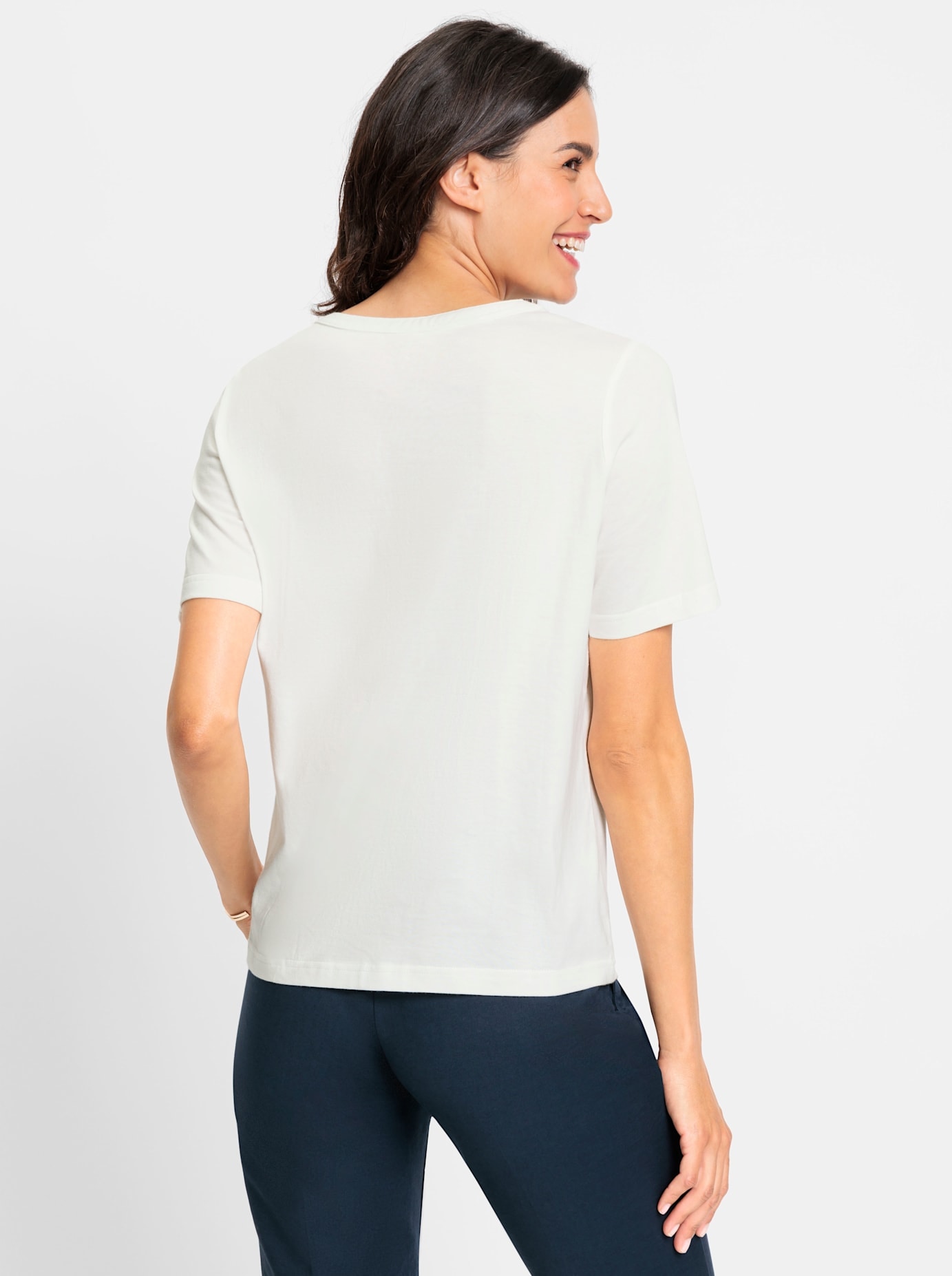 Inspirationen Shirt à col rond »Kurzarm-Shirt« 1 cuis