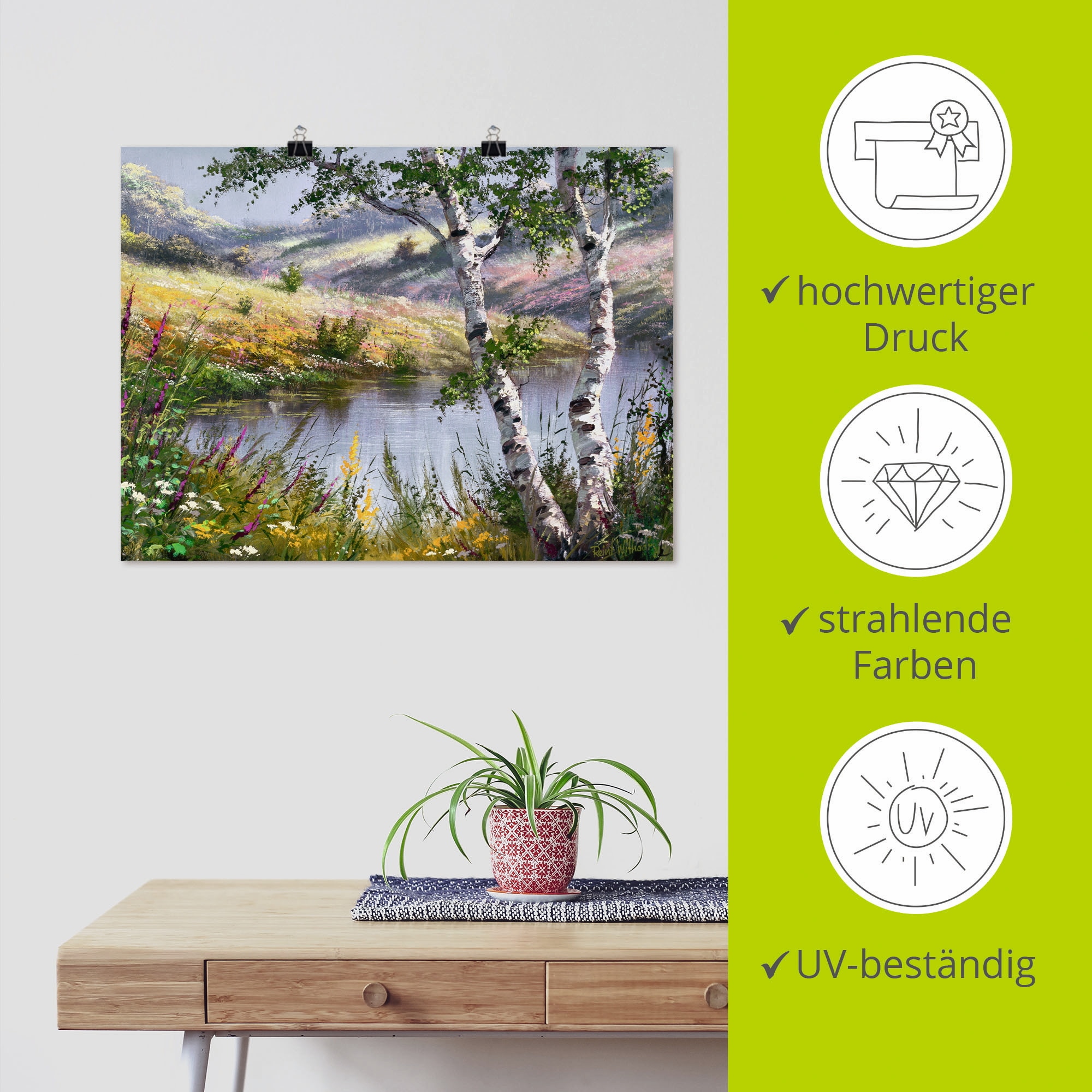 Artland Fresque murale »Nach einem Sturm« 1 cuis tlg. als Leinwandbild, Poster in verschied. Grössen