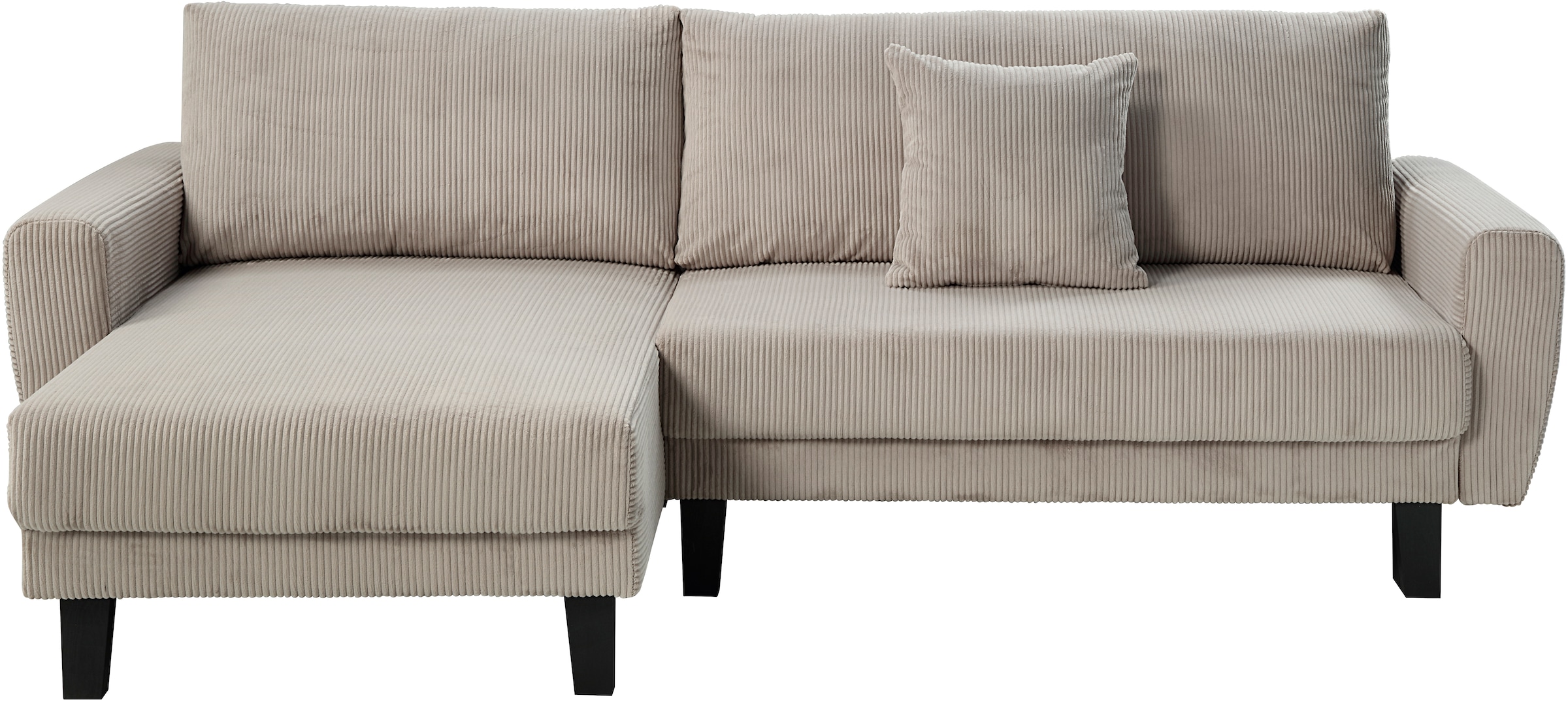 ATLANTIC home collection Ecksofa »Leonid L-Form«, mit Schlaffunktion und Bettkasten