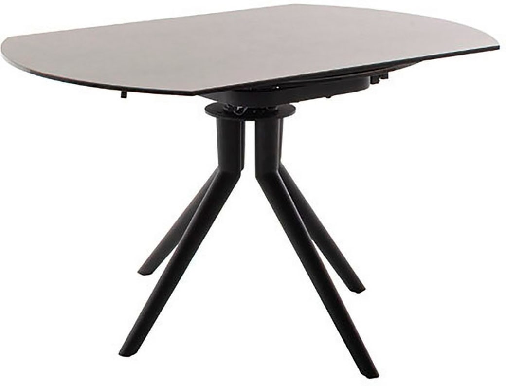 MCA furniture Esstisch »RUBIKON Vierfusstisch 90-135 cm«, (Einzelstück), Keramik, Metall, Längsseitenauszug, ausziehbar, 13 mm