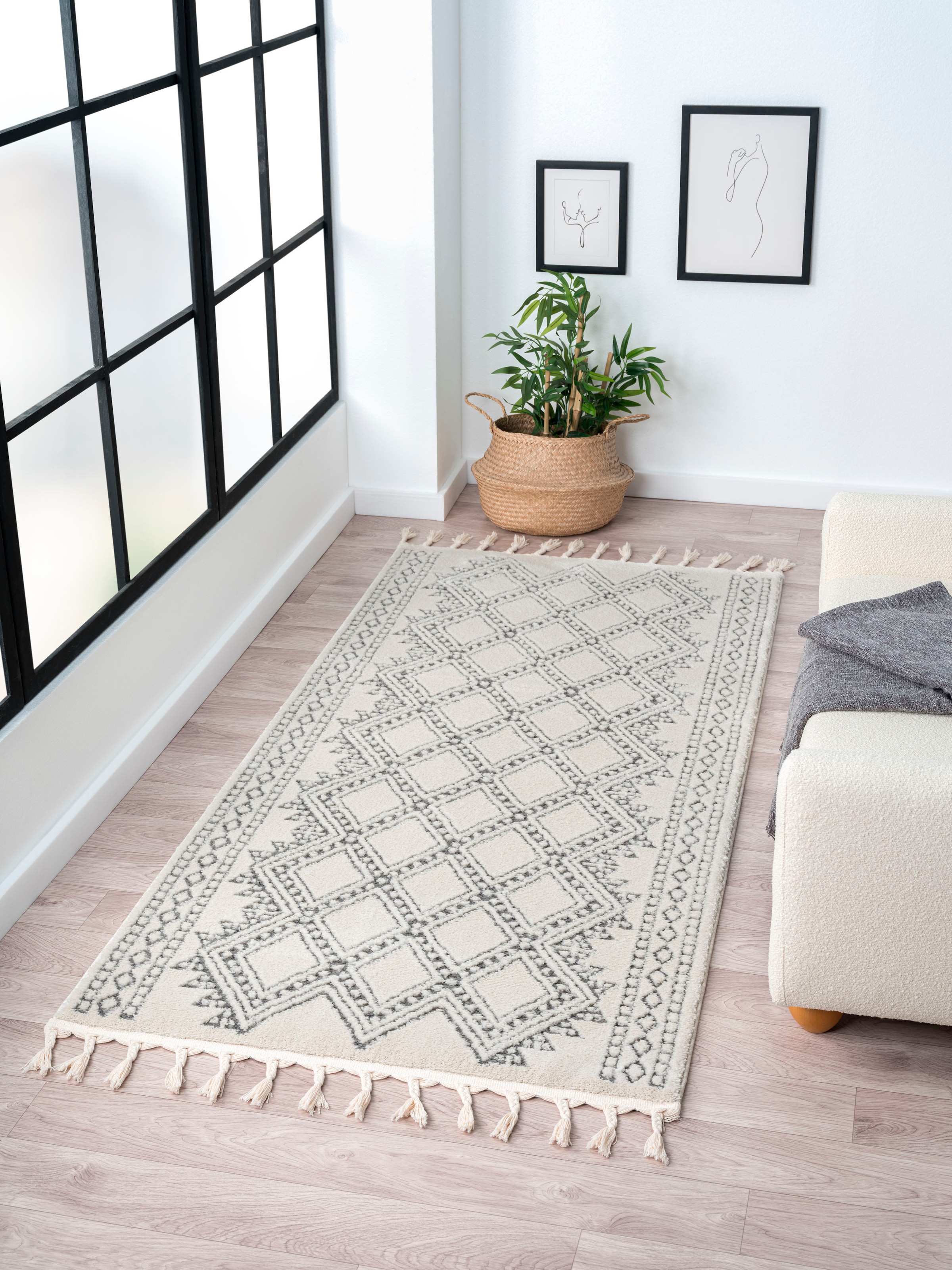 Hochflor-Teppich »Moroccan Tradition«, rechteckig, 24 mm Höhe, modern, marokkanisches...