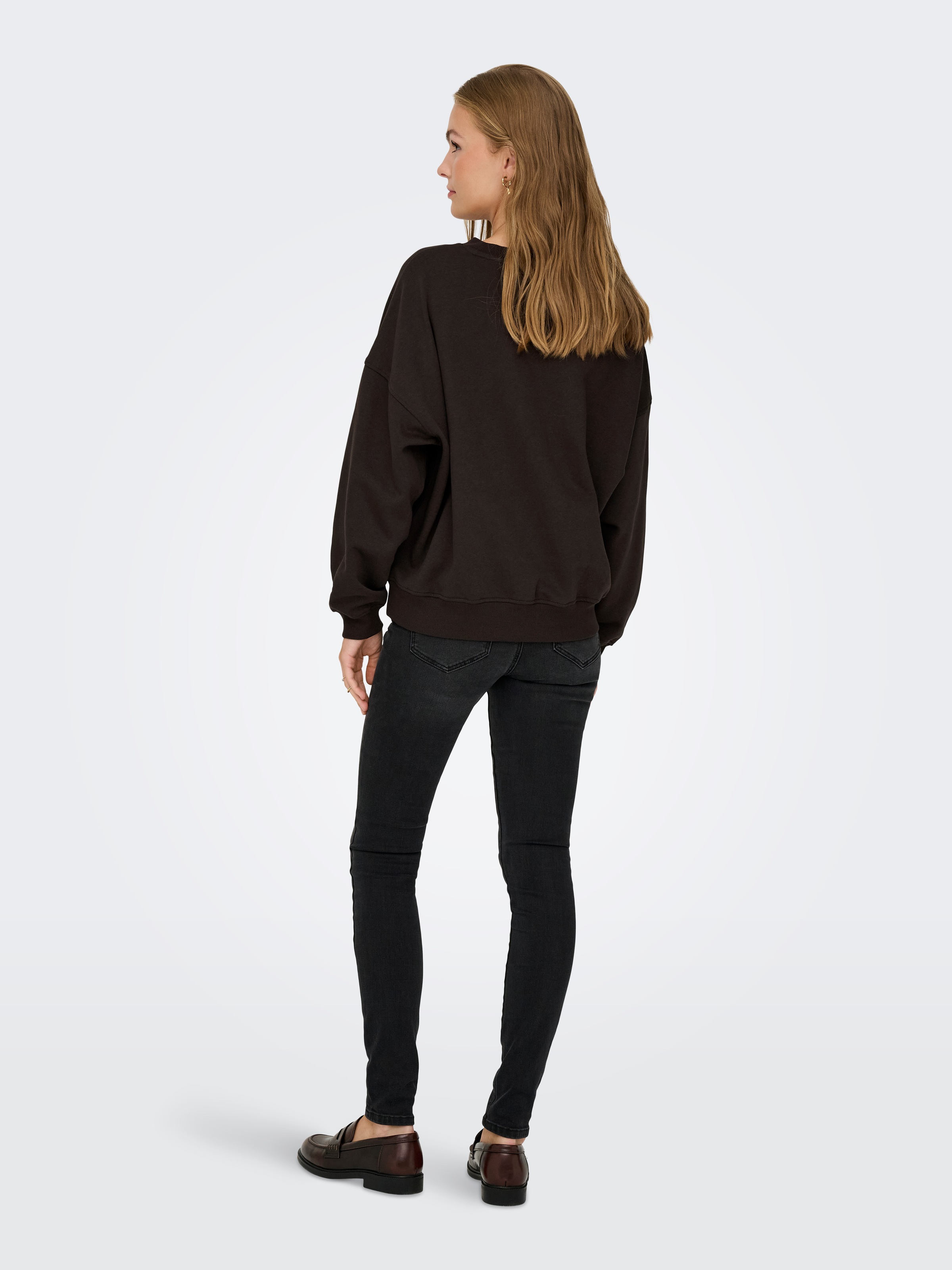 JDY Sweat-shirt »JDYMESA L/S O-NECK EMB SWEAT JRS NOOS«, Baumwollmischung, regular fit
