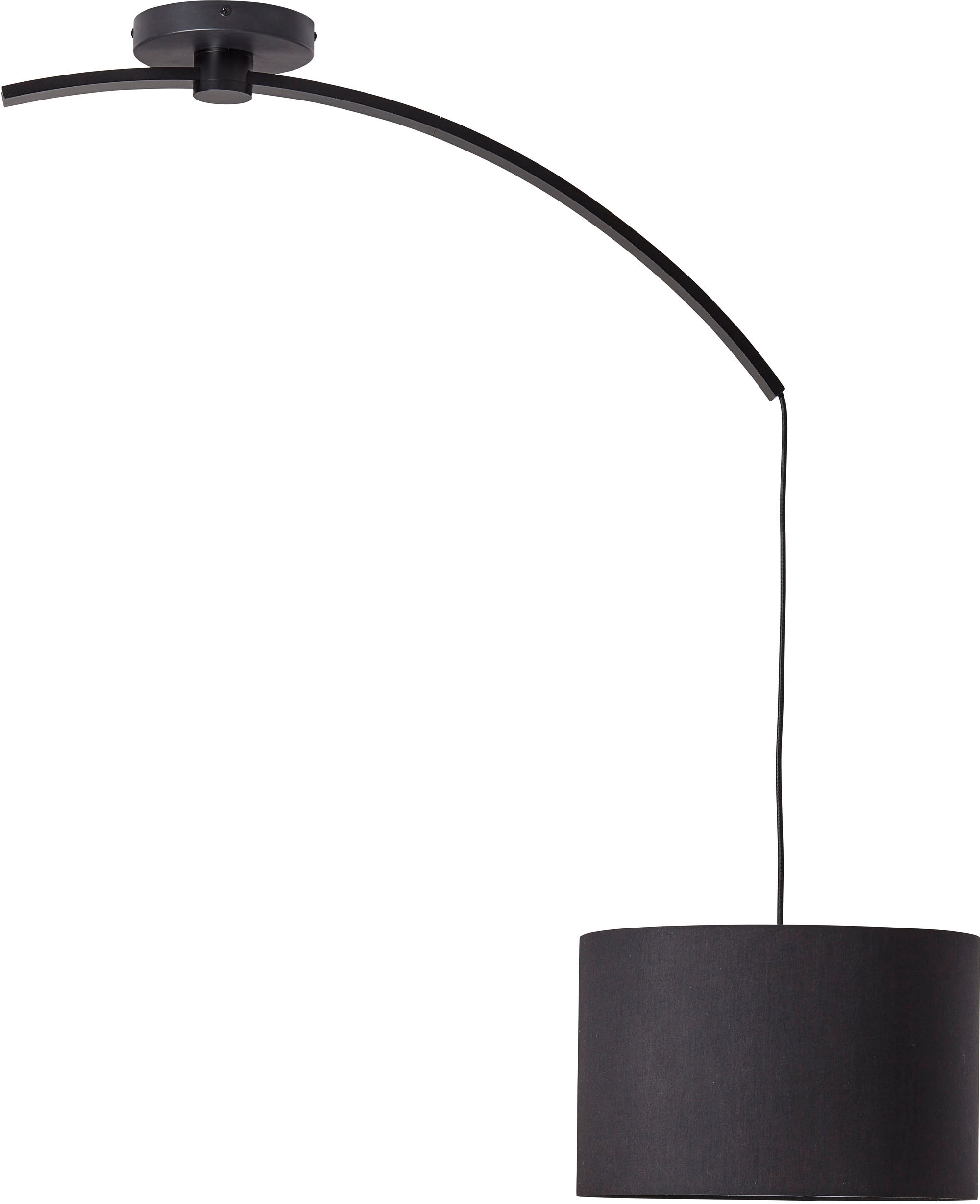 Brilliant Pendelleuchte »Daria« E27 1 Stk. Hängelampe mit Auslegearm schwarz