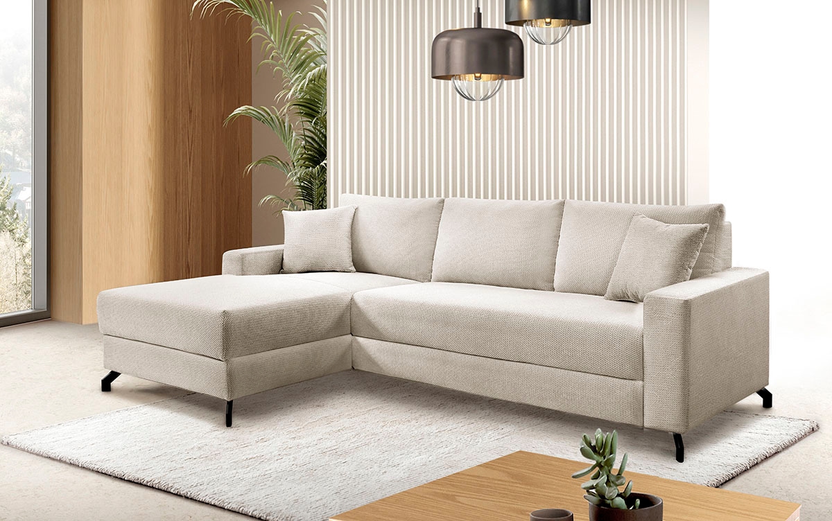 Image of exxpo - sofa fashion Ecksofa "Quattro schlicht & zeitlos, bequem, L-Form, B/T: 247/162 cm" wahlw. Bettfunktion. Bettkasten. Bezug komplett Webvelours