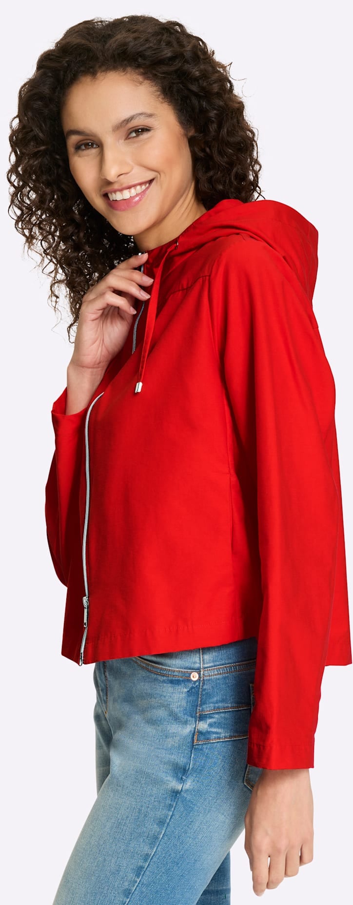 heine Langjacke mit Kapuze