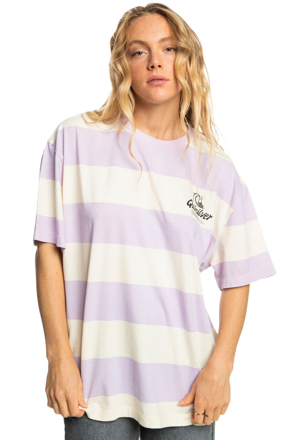 Image of Quiksilver T-Shirt »BOYFRIEND CLASSIC TEE STRIPE« bei Ackermann Versand Schweiz