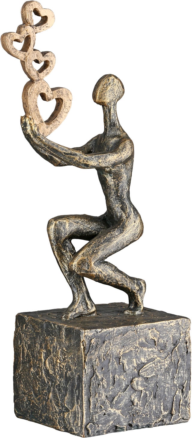 GILDE Skulptur »Skulptur Person Flying Hearts«