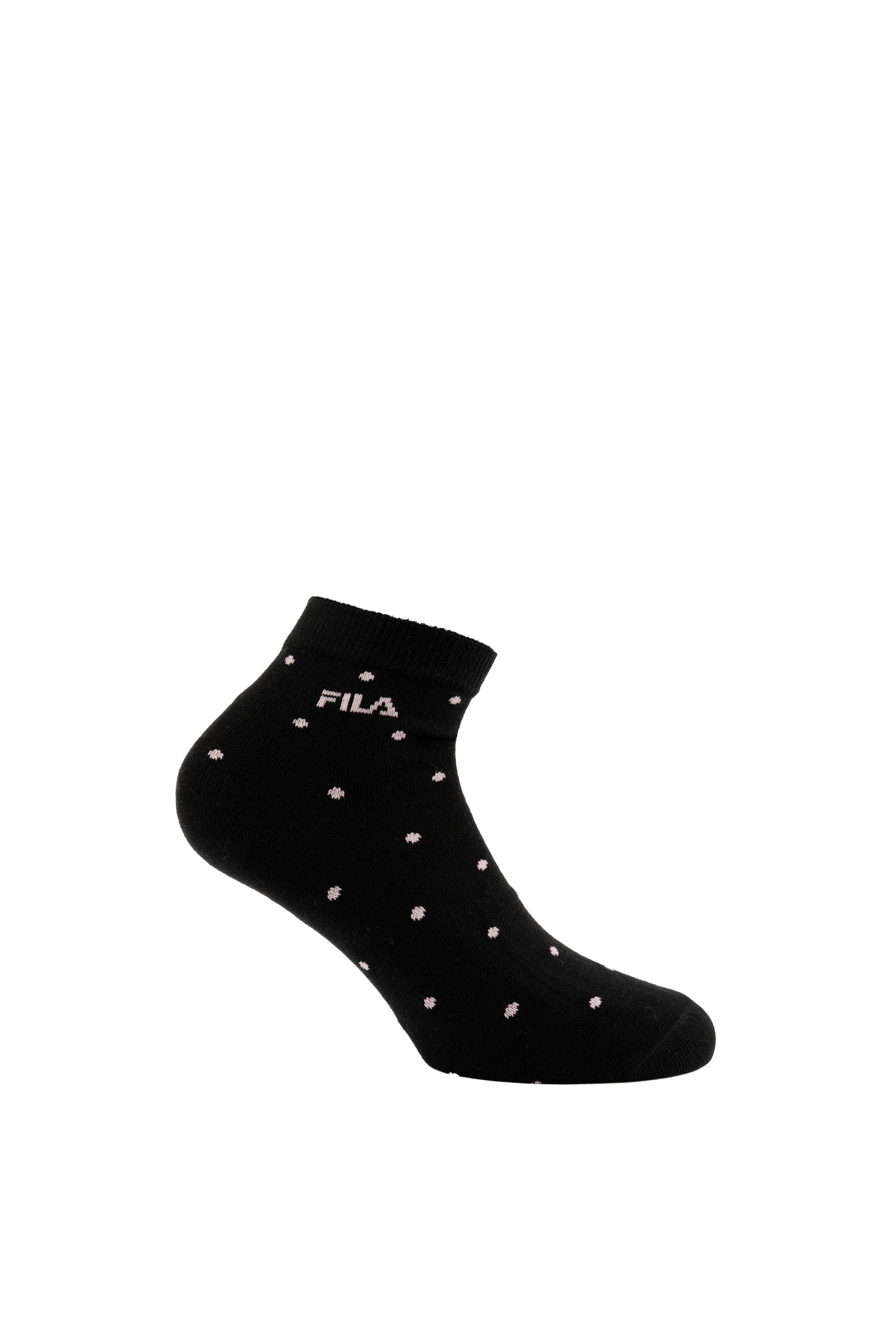 Fila Chaussettes courtes 3 paires,  avec bord-côte étroit, à pois, mélange coton
