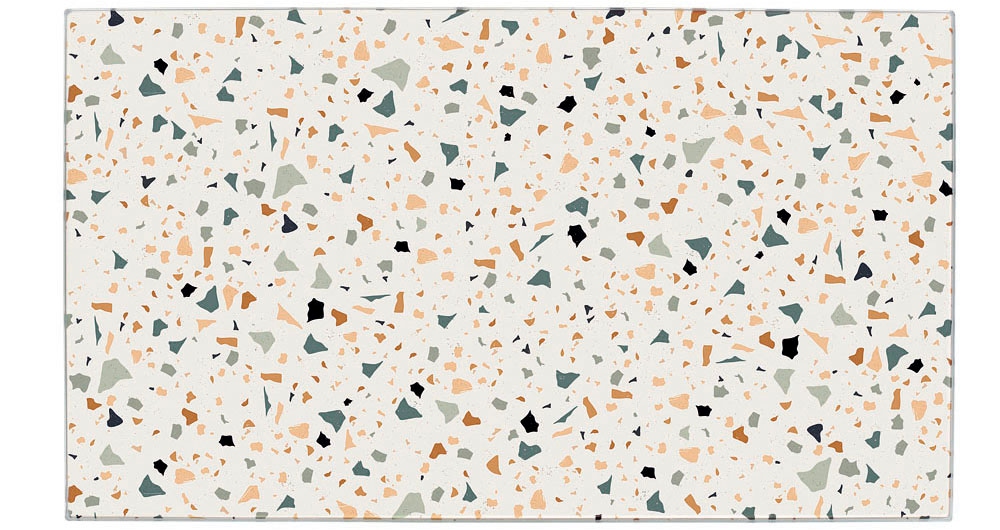 Zeller Present Schneidebrett »Herdabdeck-/Schneideplatten-Set "Terrazzo", 2-tlg.« Moderne Platte aus Sicherheitsglas