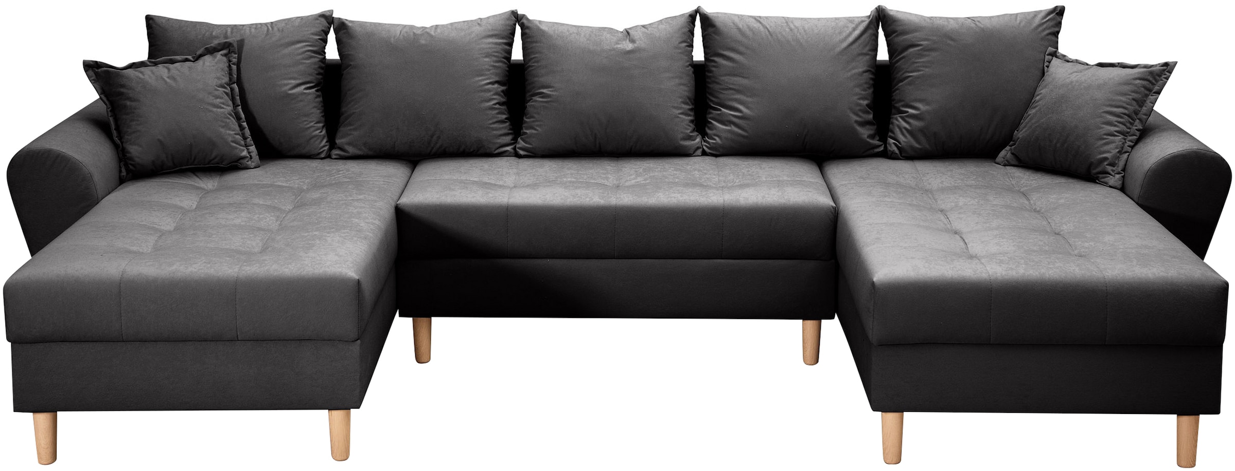 COLLECTION AB Wohnlandschaft »Raisa U-Form« mit Federkern, Kissen und Steppung im Sitzbereich