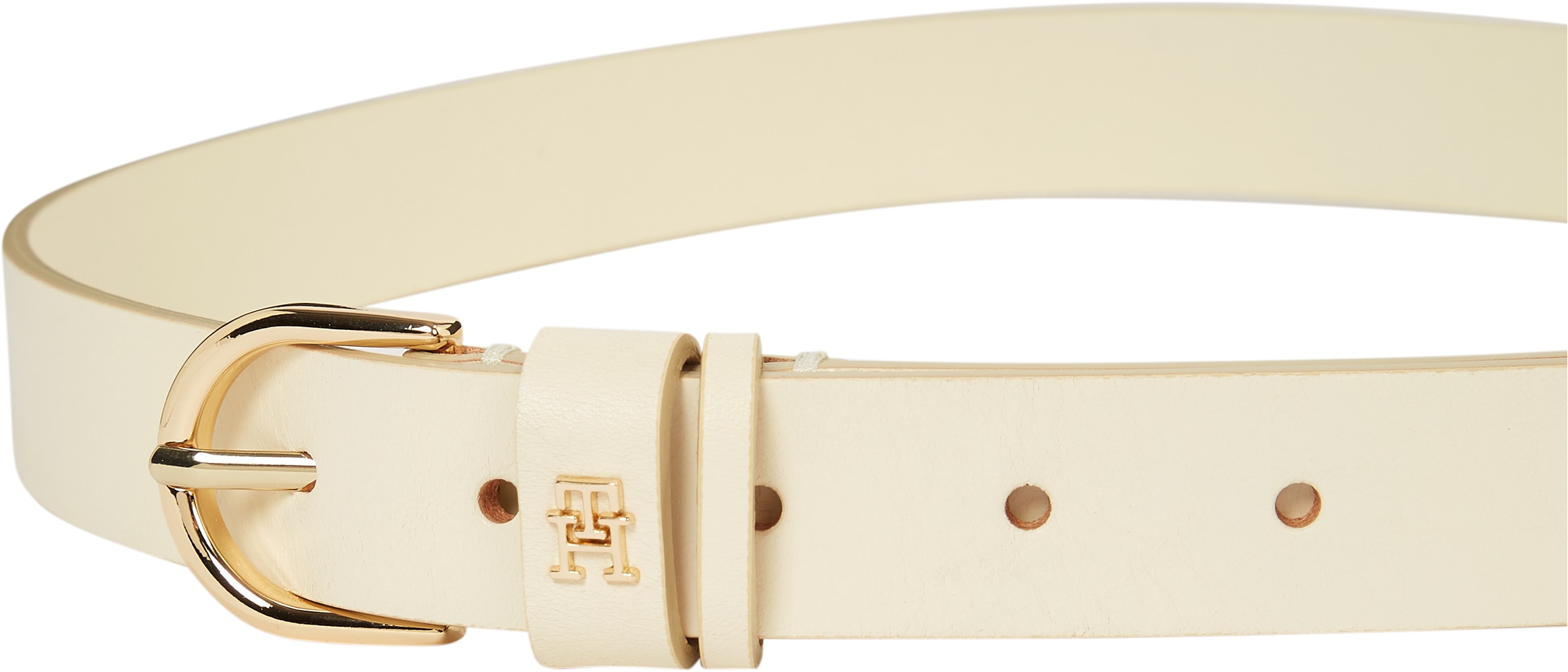 Tommy Hilfiger Ledergürtel »ESSENTIAL EFFORTLESS 2.5«, Logoemblem, weiche Haptik, ovale Einfachdornschliesse