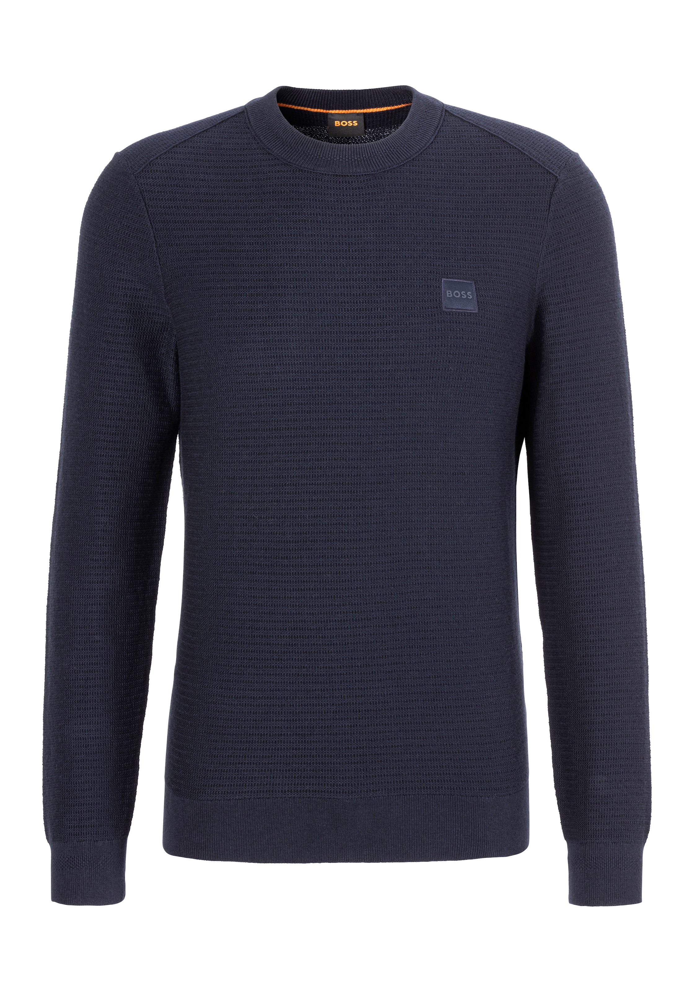 BOSS ORANGE Strickpullover »Anion«, mit Label-Kontraststreifen innen am Ausschnitt