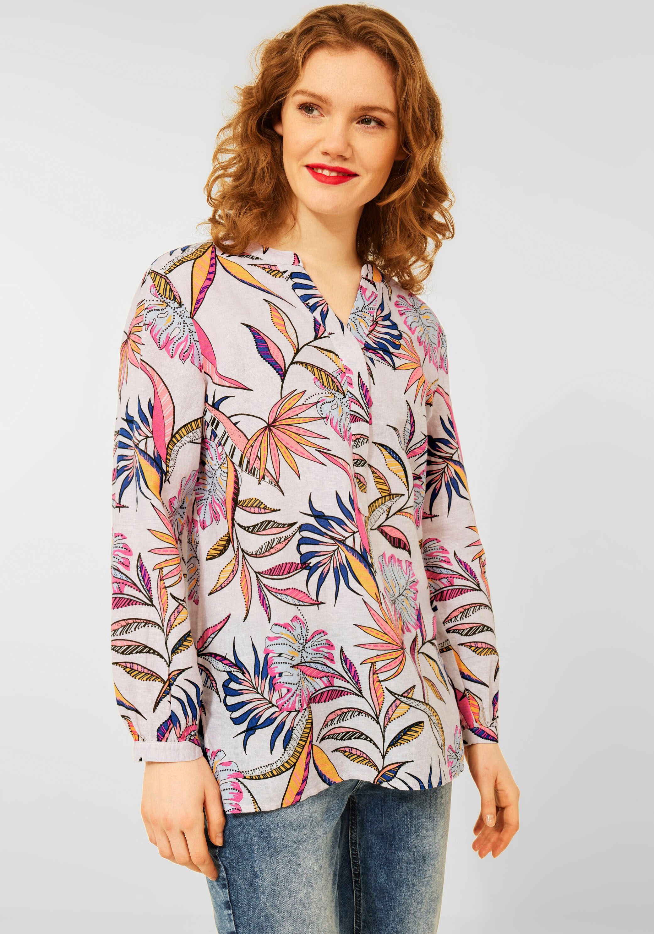 Image of STREET ONE Longbluse, mit tropischem Blumenprint bei Ackermann Versand Schweiz