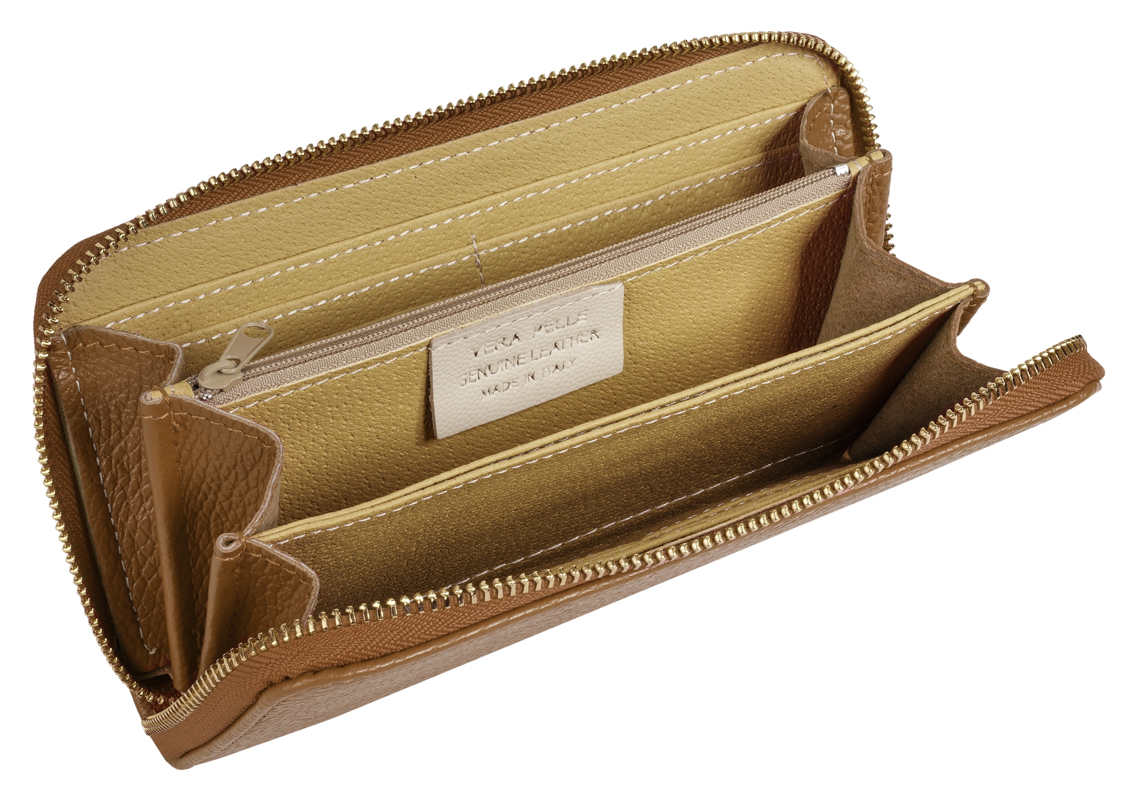 Cluty Geldbörse »CLUTY Damen echt Leder, Made in Italy« echt Leder, Made in Italy