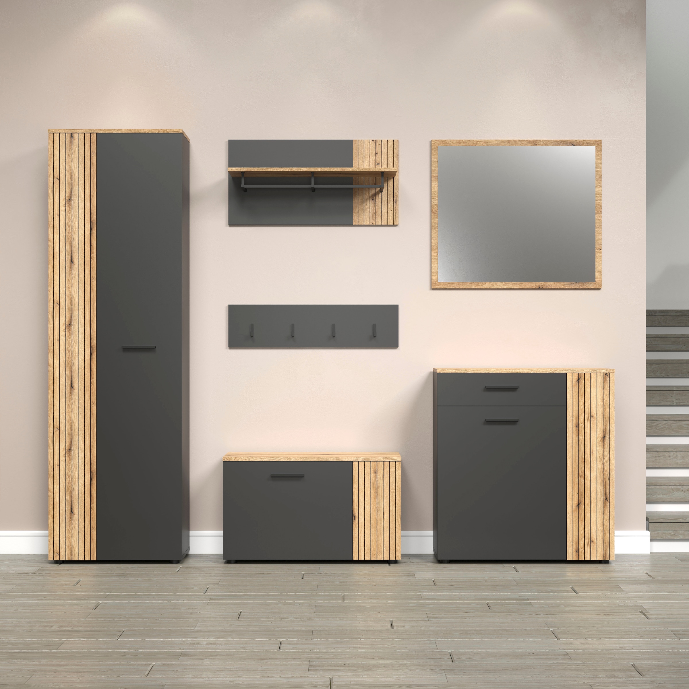 Home affaire Ensemble de vestiaires »Estepona« Ensemble complet, 6 cuis tlg.