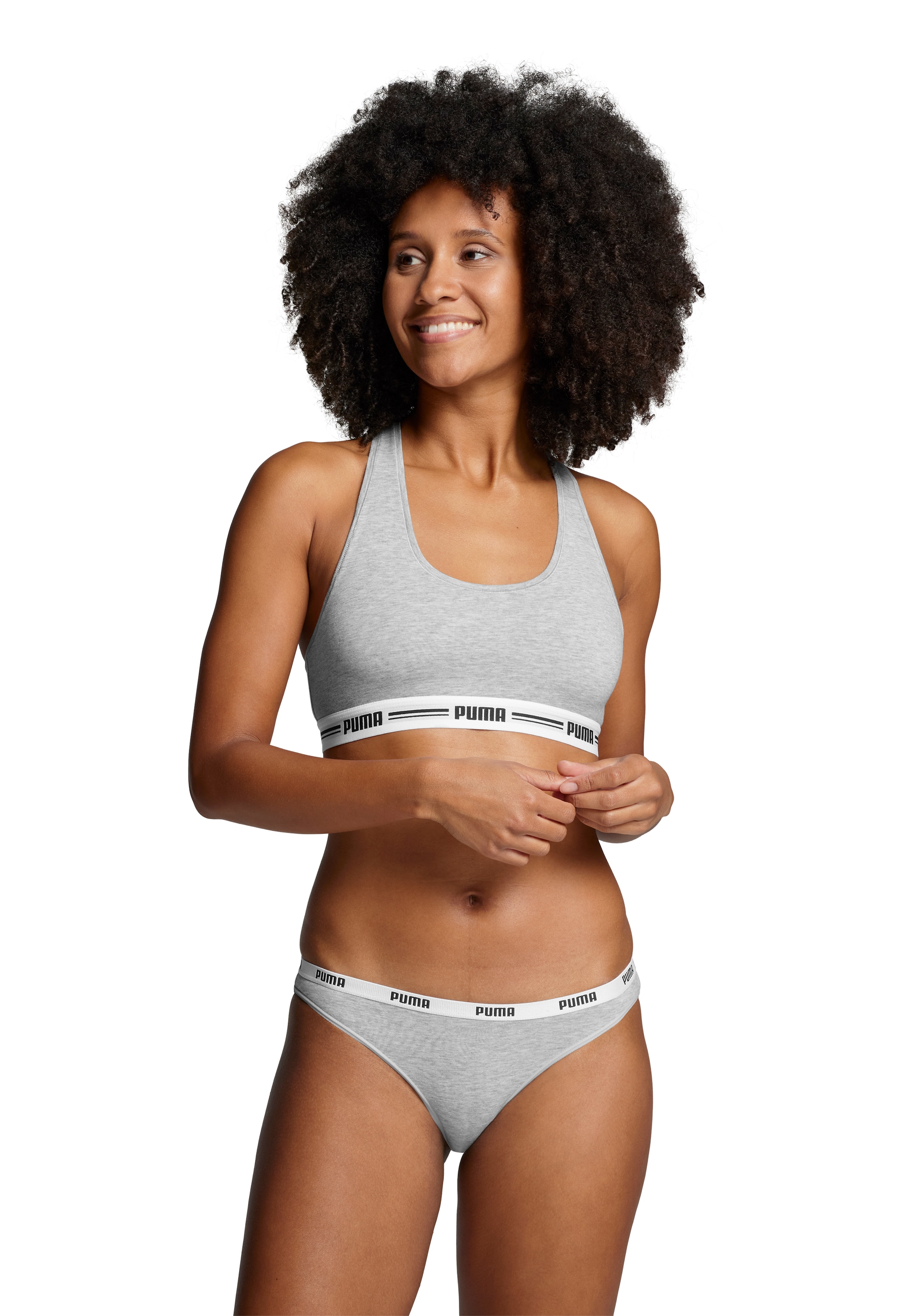 PUMA Sport-Bustier »PUMA WOMEN RACER BACK TOP 1P HANG«, mit markantem Logobund