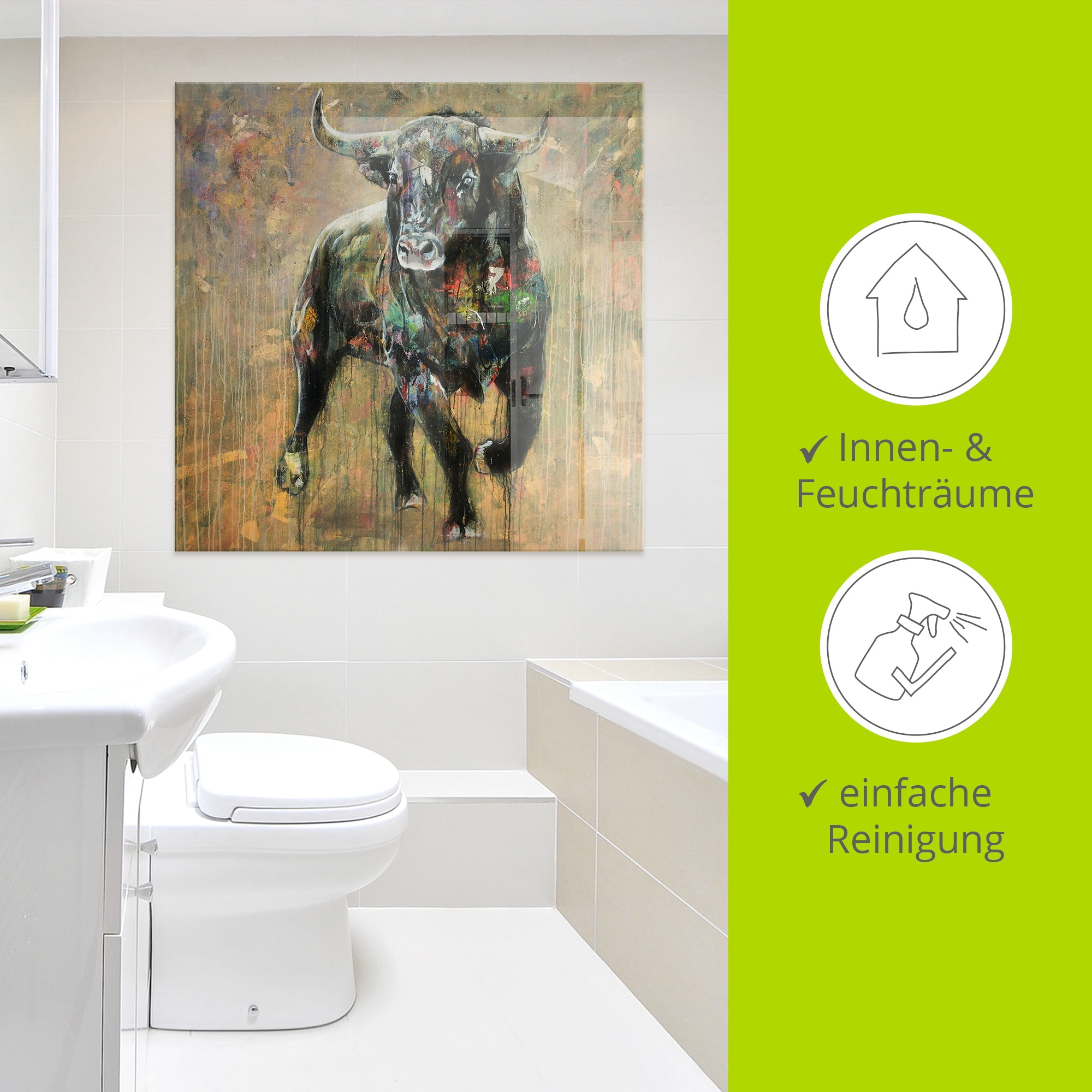 Artland Glasbild »Der Moment der Entscheidung« 1 Stk. tlg. in verschiedenen Grössen