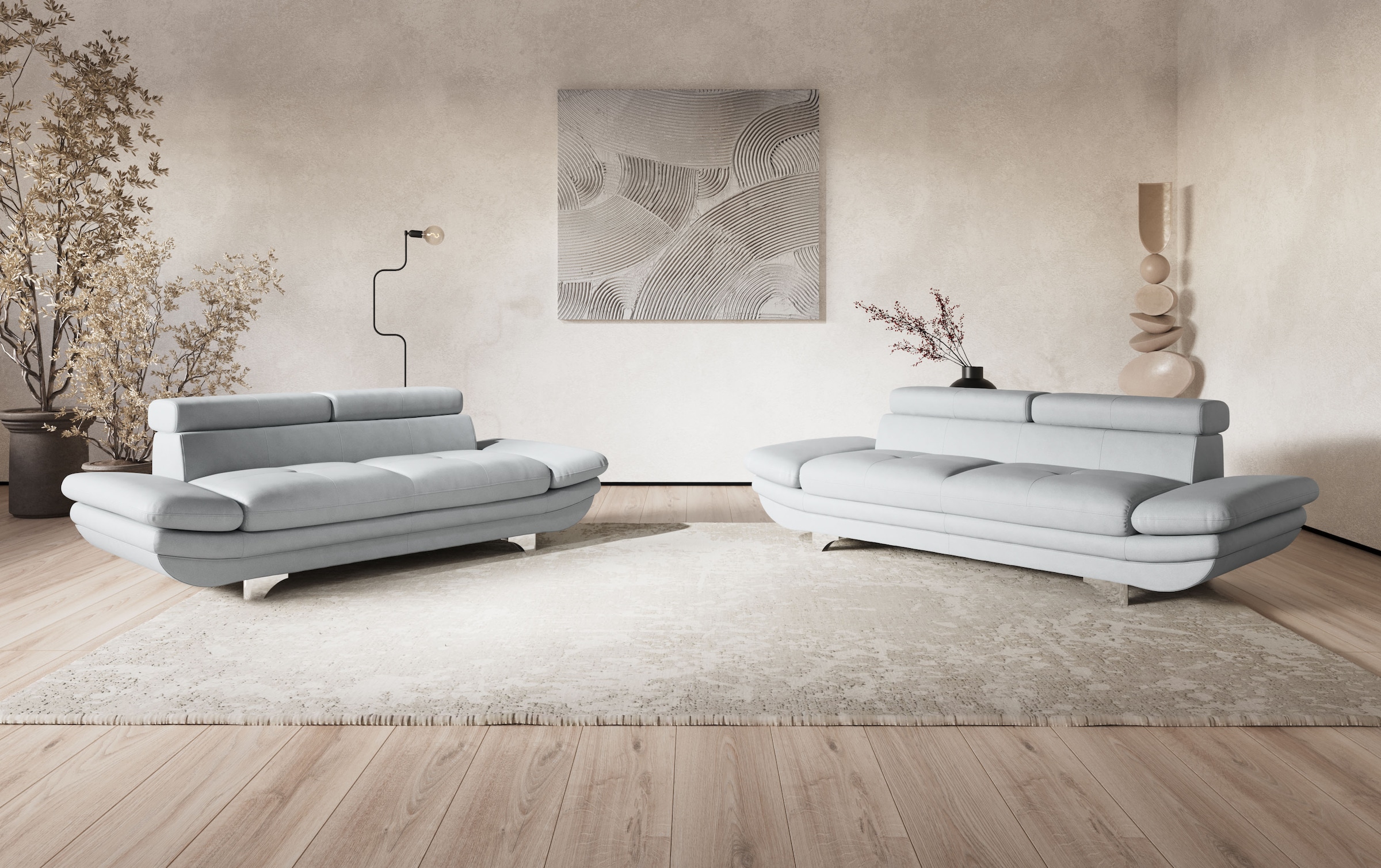 COTTA 3-Sitzer »Enterprise« Big-Sofa, mit Armteilverstellung & Kopfteilverstellung