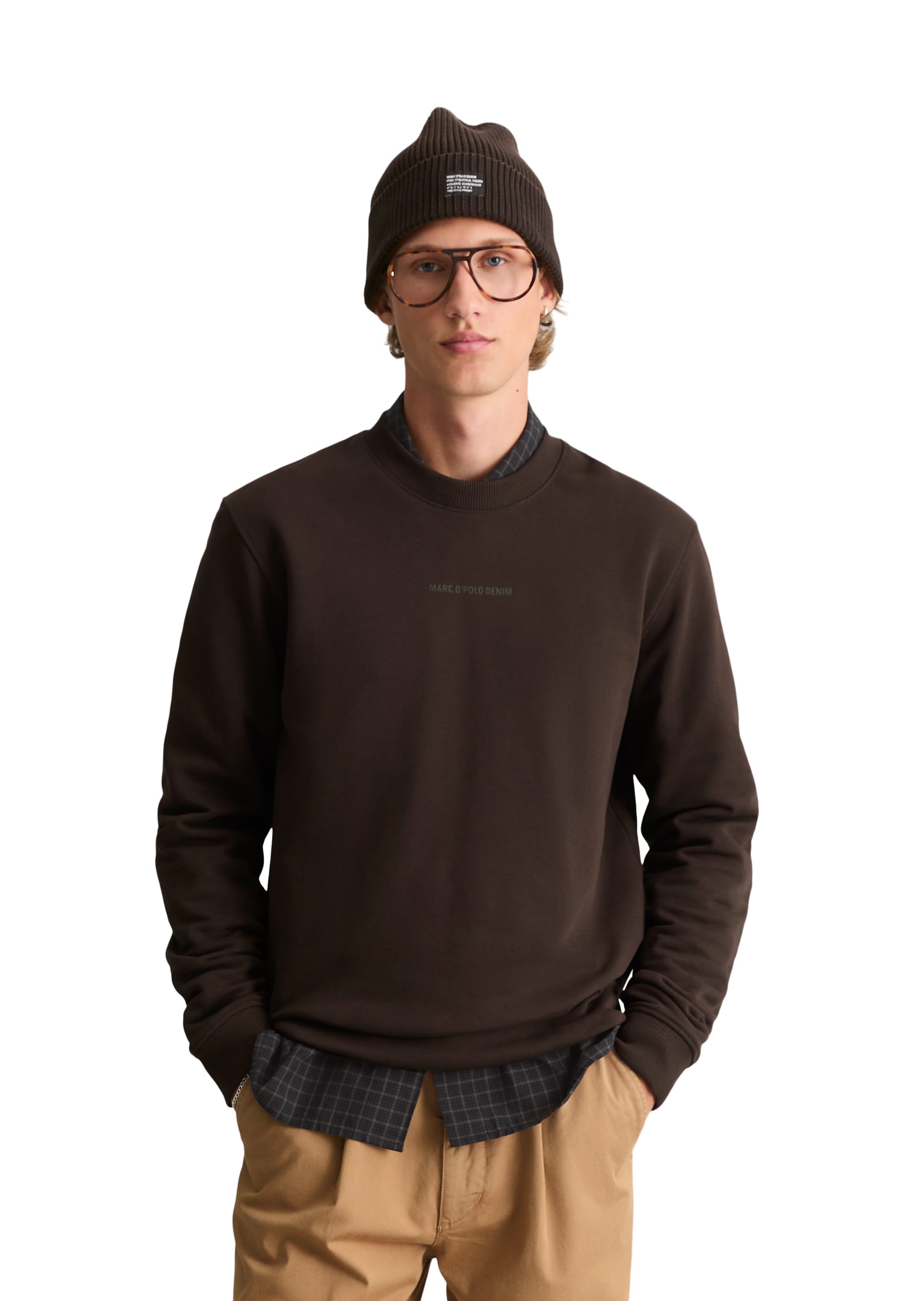 Image of Marc OPolo DENIM Sweatshirt, regular aus weichem Bio-Baumwoll-Sweat