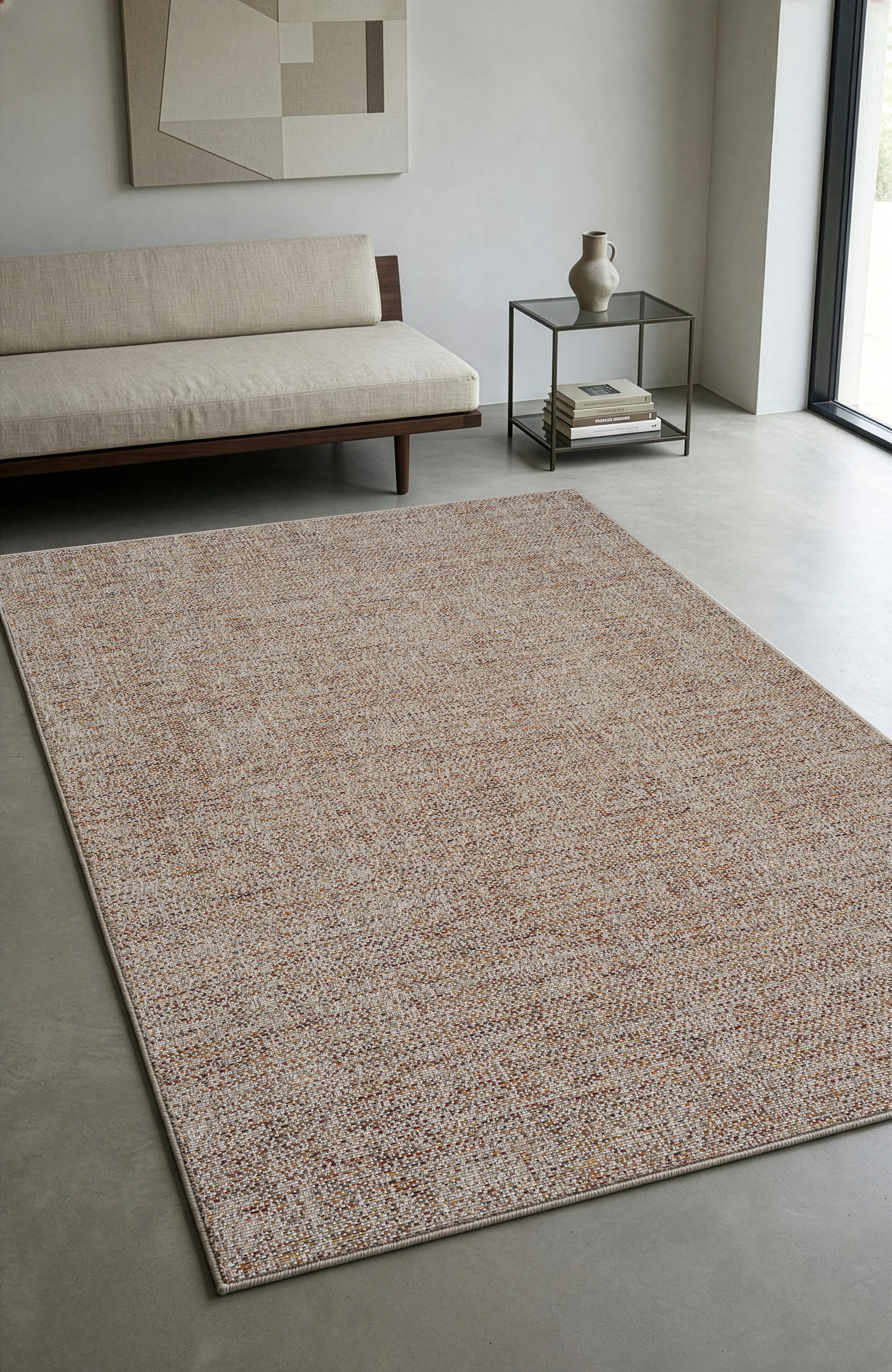 GOODproduct Teppich »Lennor, In- und Outdoor geeignet, Balkon, Camping« rechteckig 8 mm Höhe Wetterfest & UV-beständig, meliert, Sisal-Optik, Esszimmer, Wohnzimmer