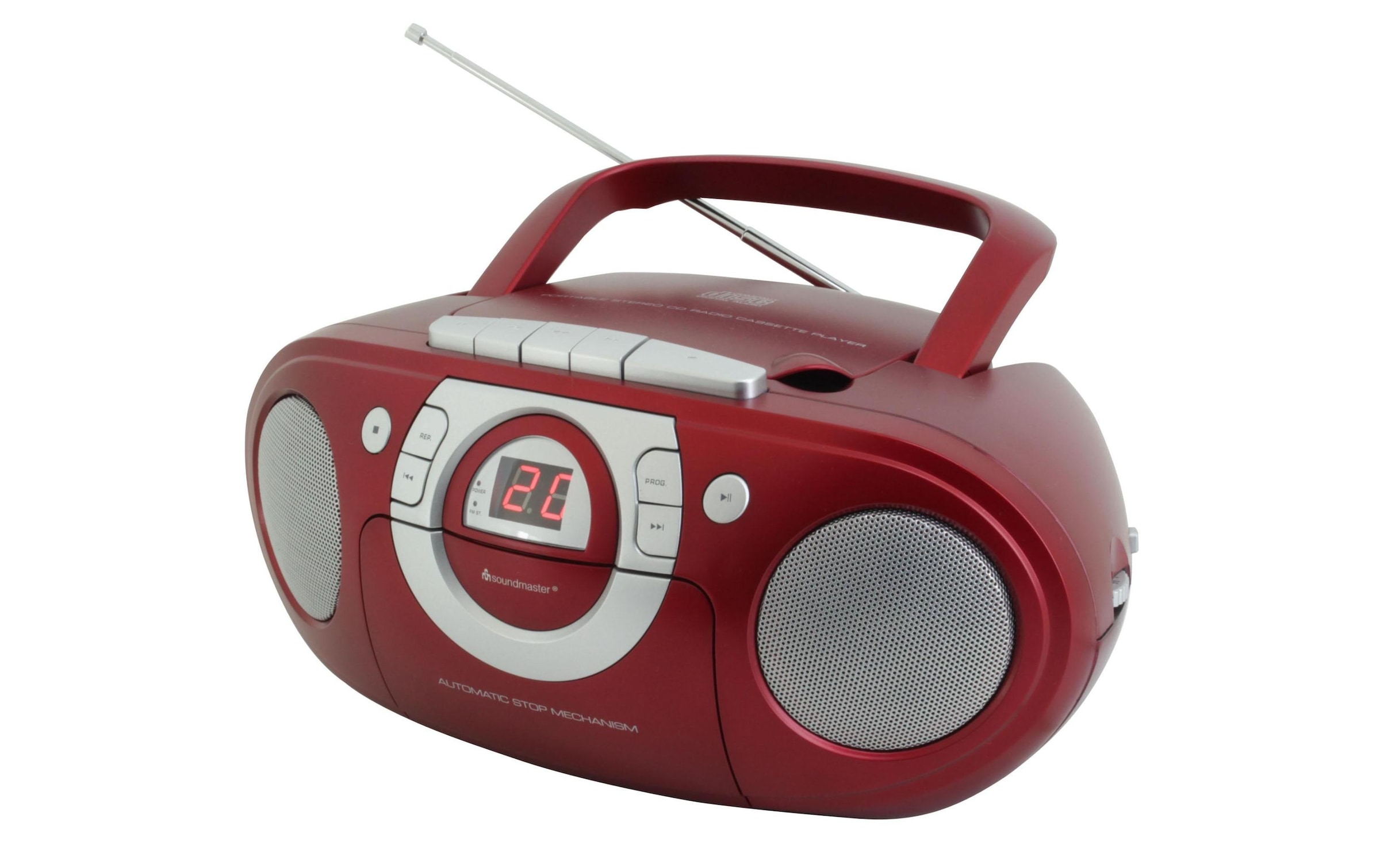 CD-Radiorecorder »SCD5100RO Rot«, (FM-Tuner)