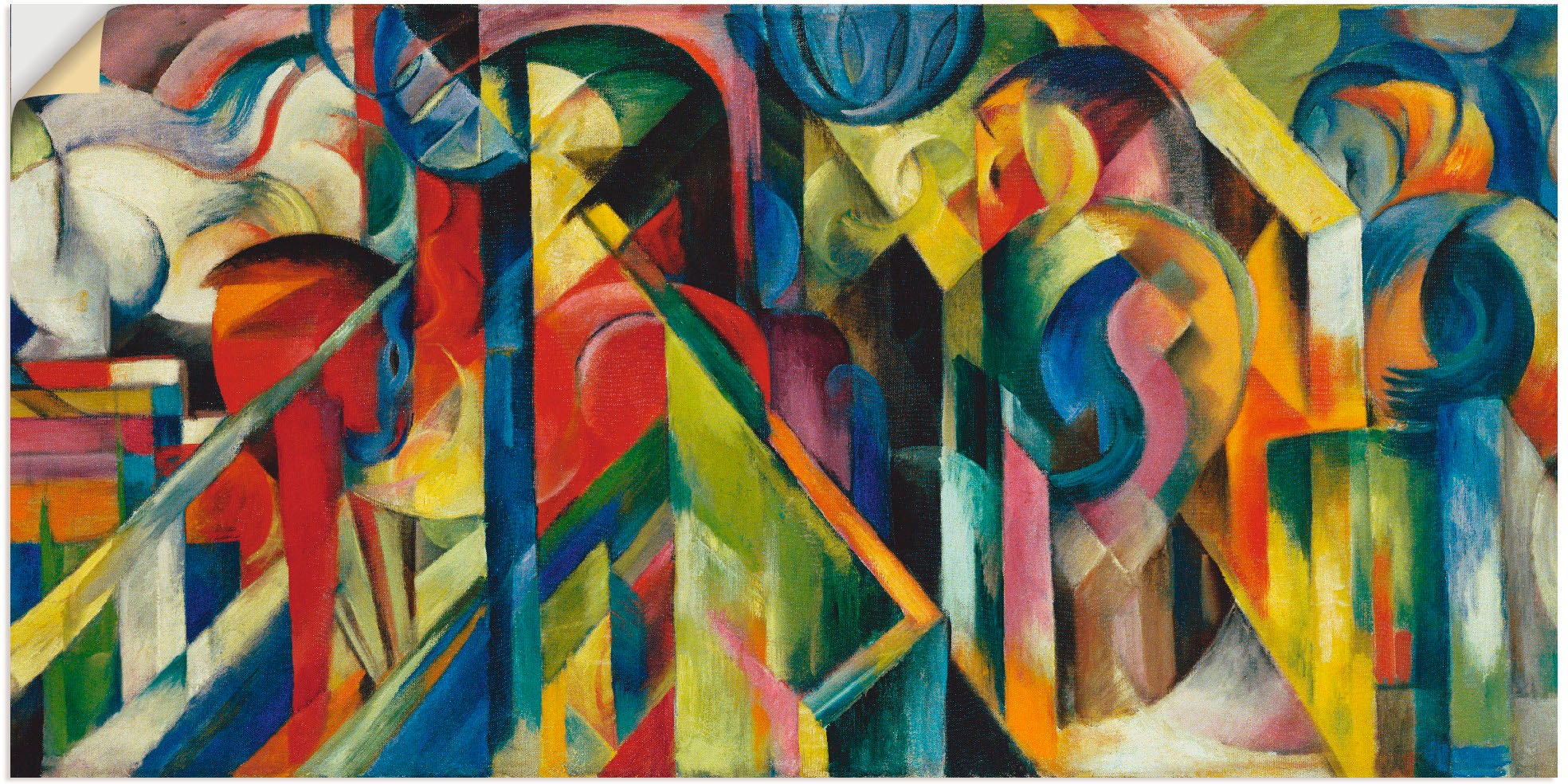 Image of Artland Wandbild »Stallungen. 1913«, Muster, (1 St.), in vielen Grössen & Produktarten - Alubild / Outdoorbild für den Aussenbereich, Leinwandbild, Poster, Wandaufkleber / Wandtattoo auch für Badezimmer geeignet bei Ackermann Versand Schweiz